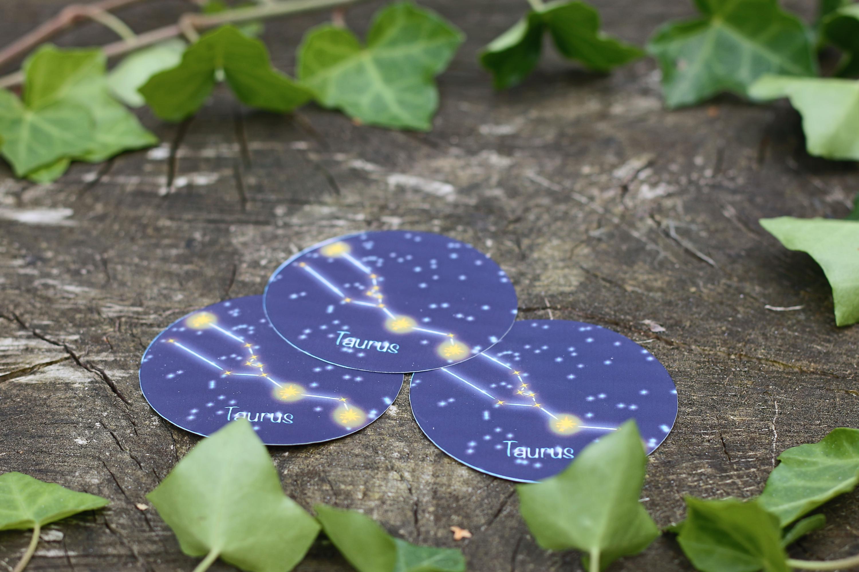 star sign constalation stickers taurus