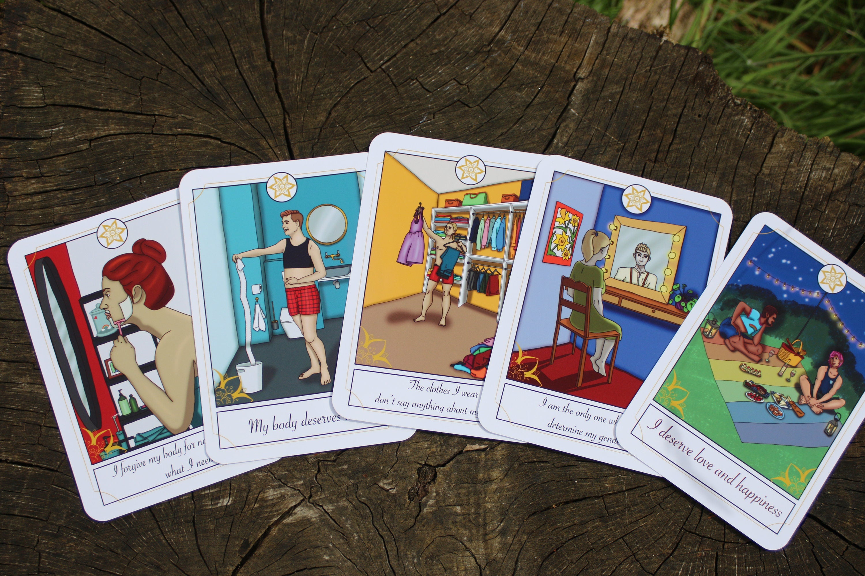 Gender affirmation cards set 1