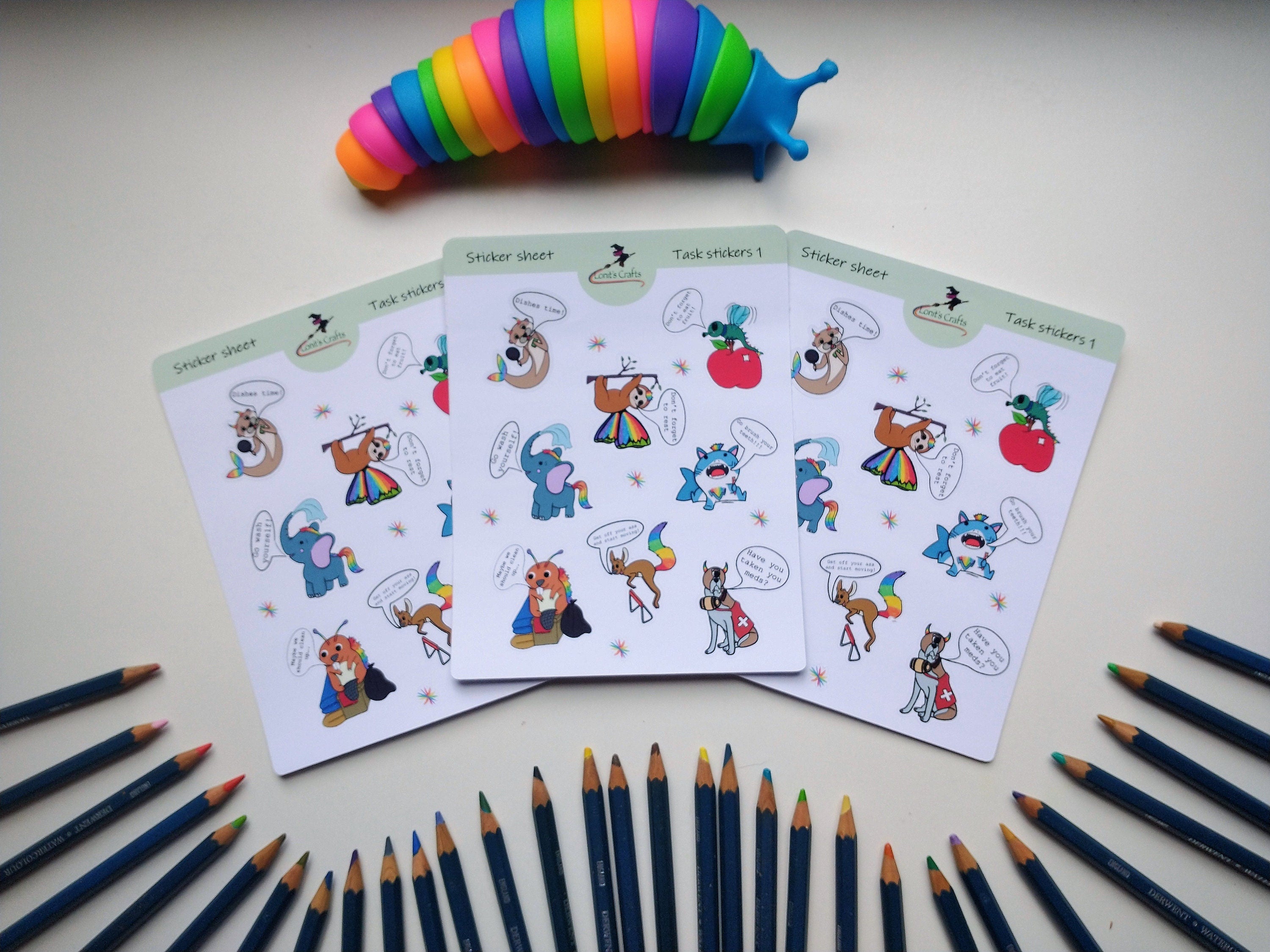 Stickersheet task stickers  1