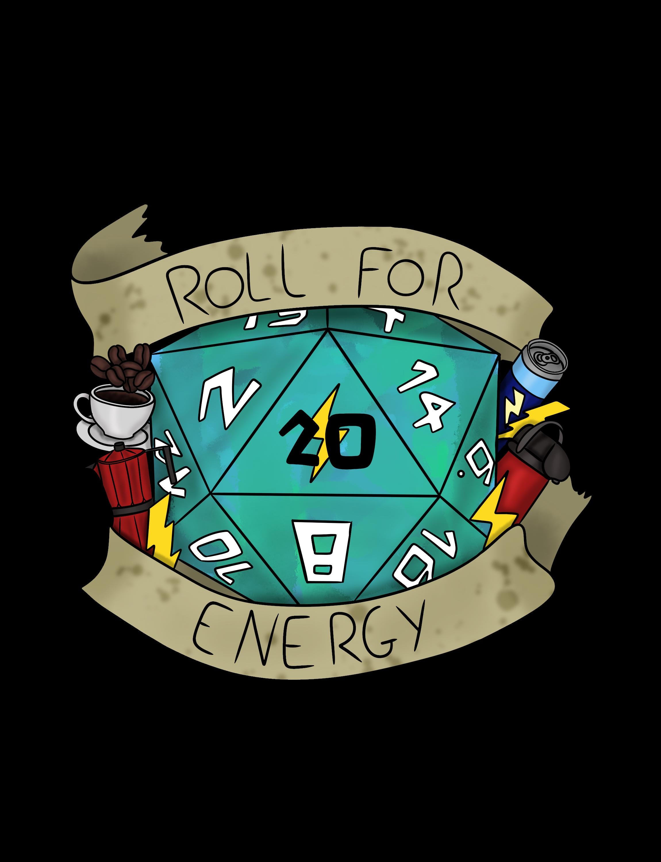 roll for energy vinyl sticker natural 1 or 20