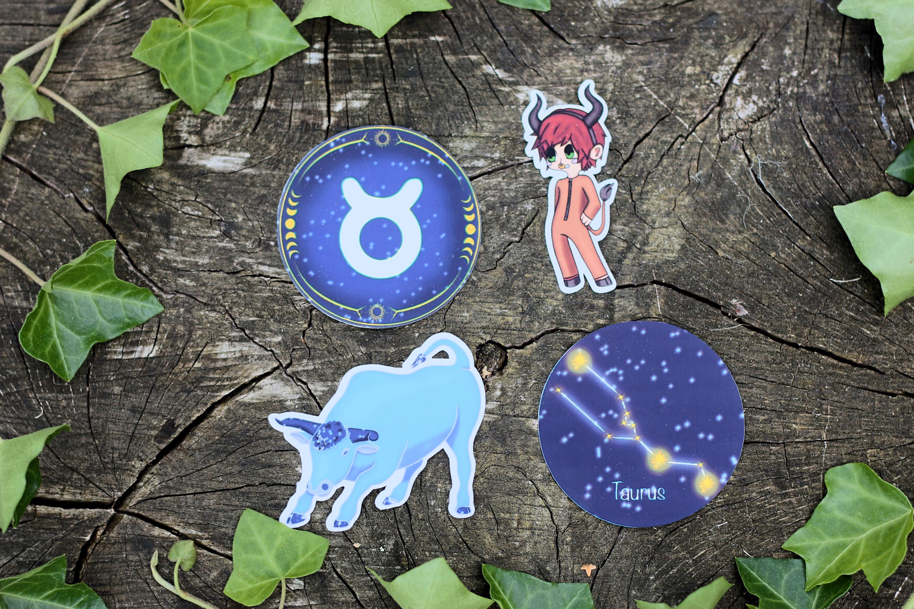 star sign constalation stickers taurus