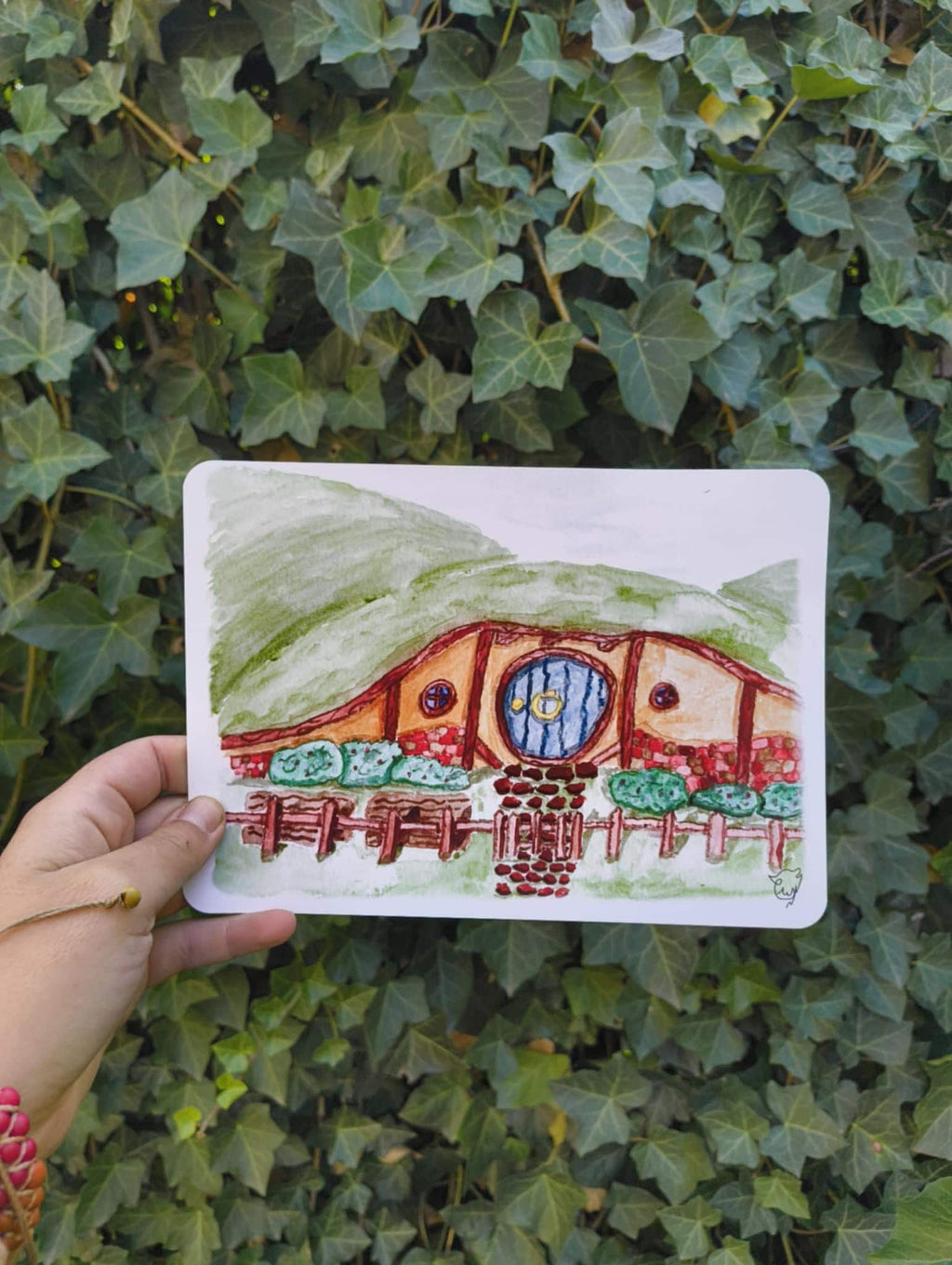Art print hobbit hole