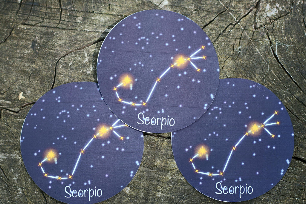 star sign constalation stickers scorpio