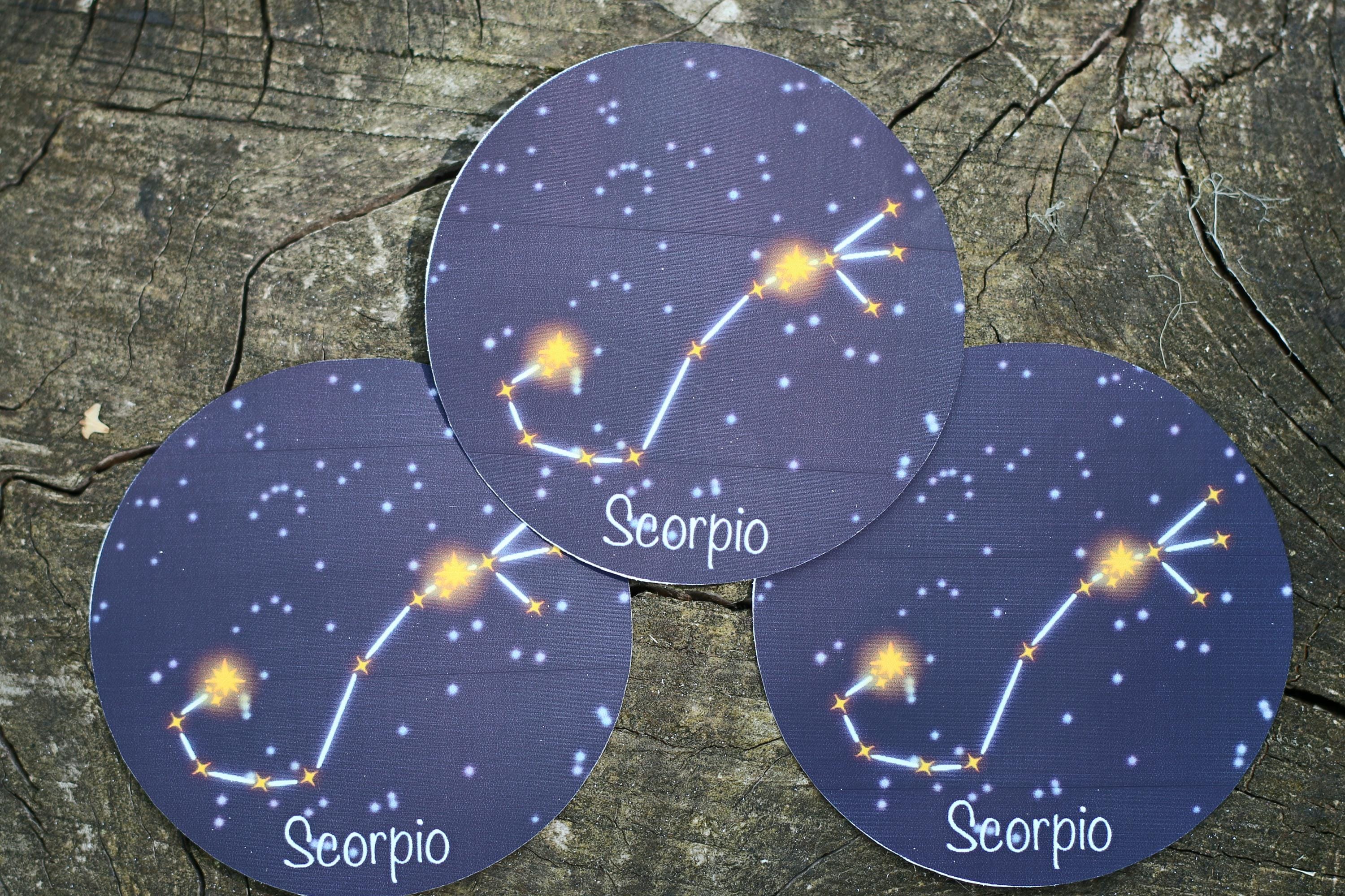 star sign constalation stickers scorpio