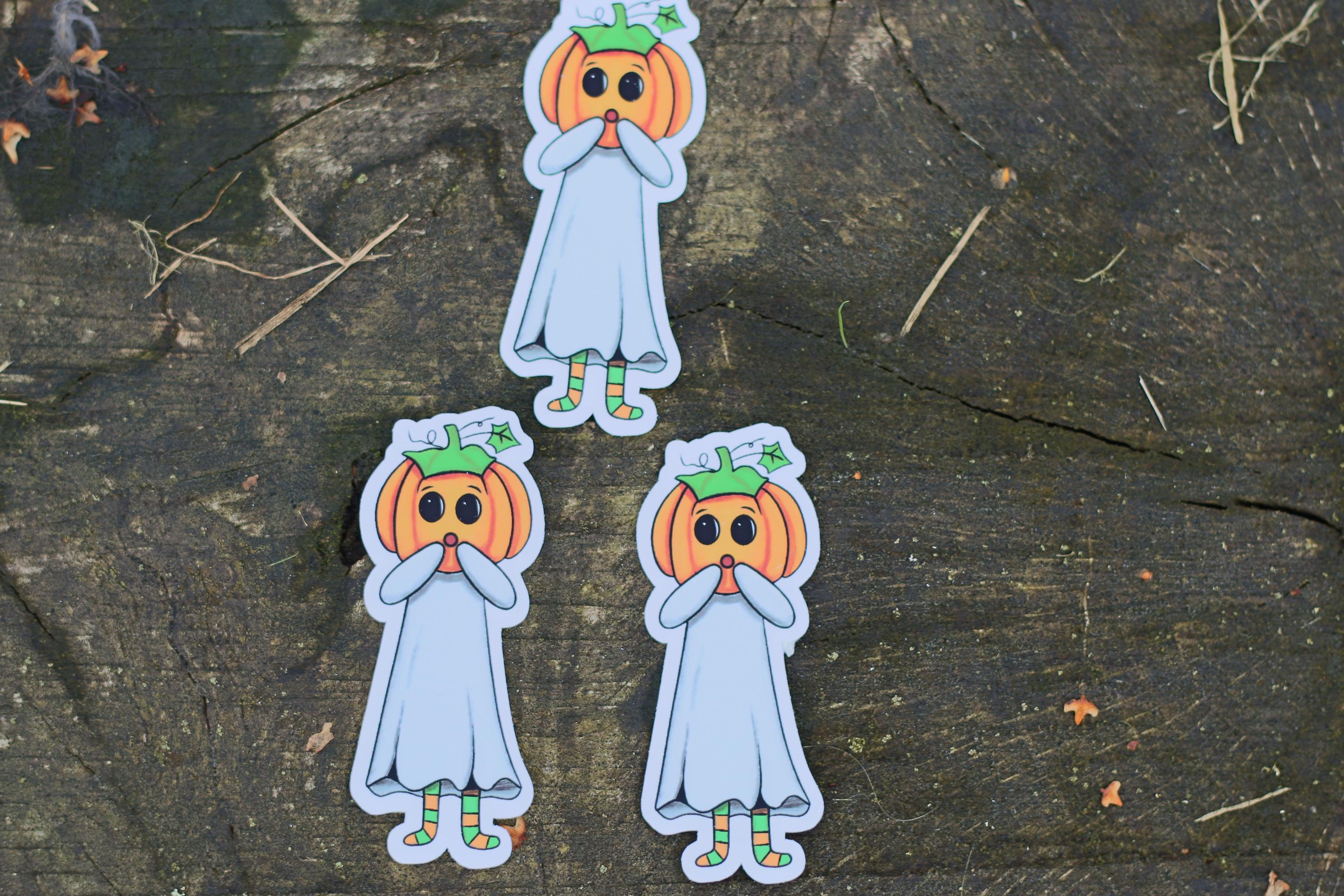 cute spooky pumkin ghosts