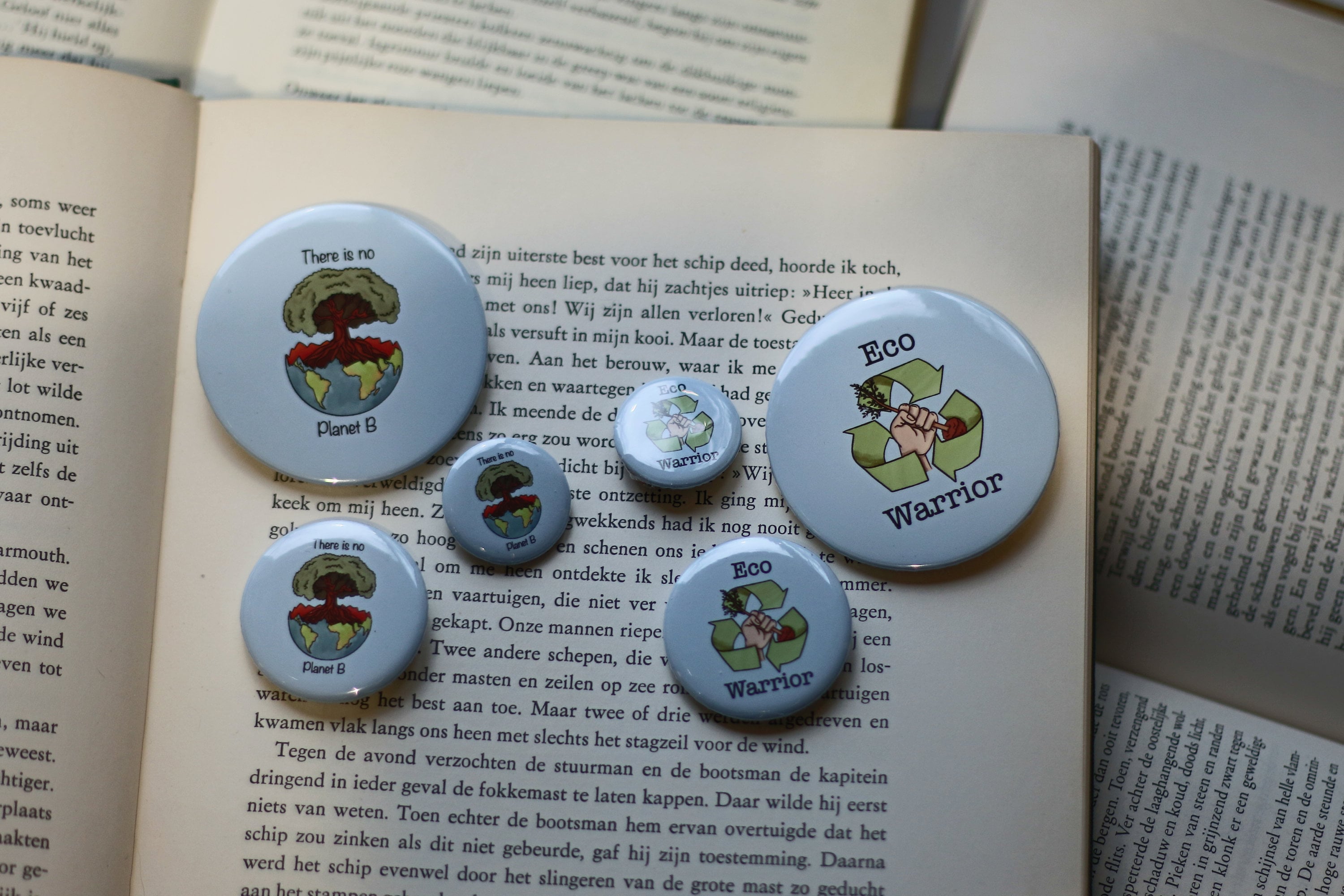 environmental activist badge / pin