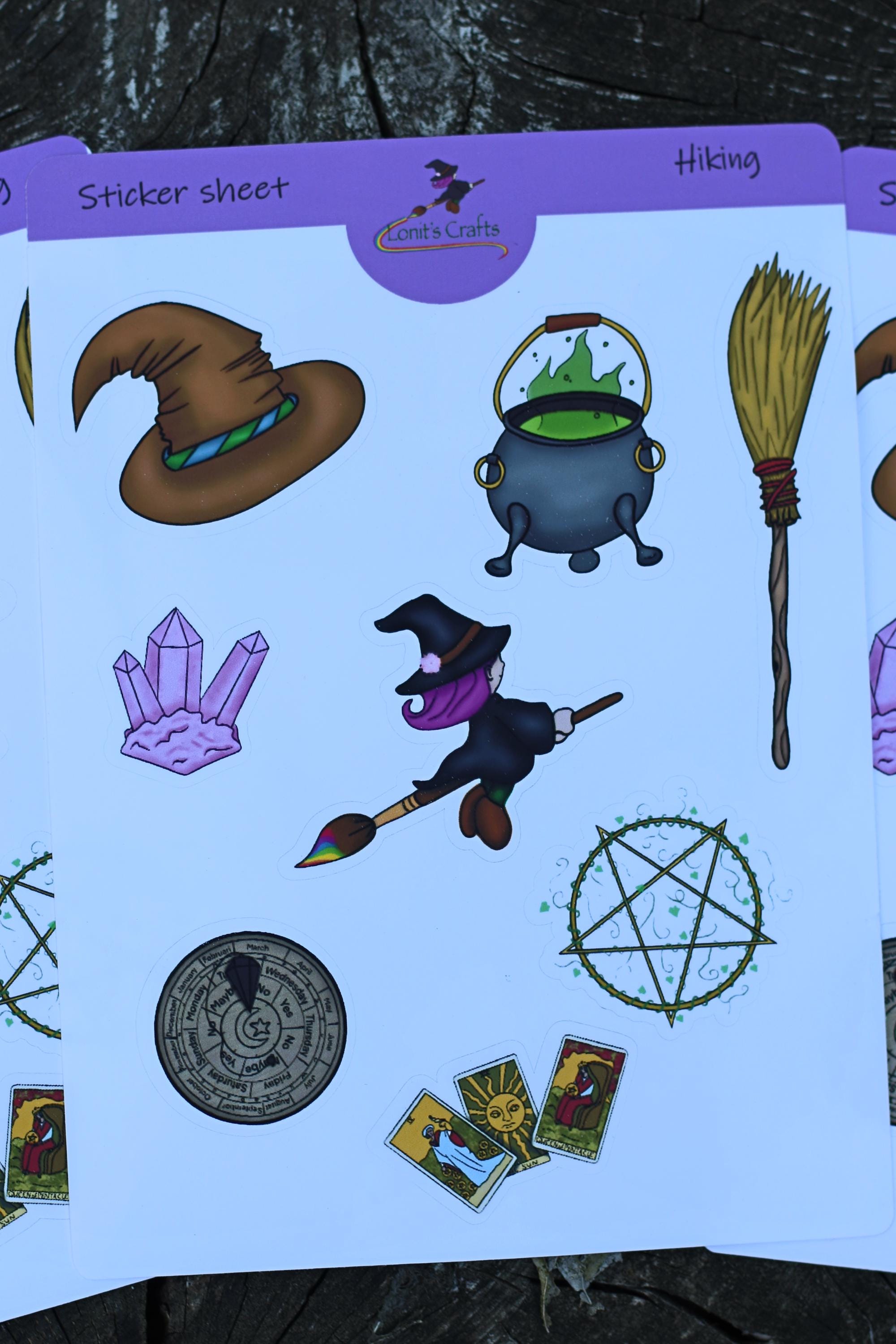 Stickersheet witch