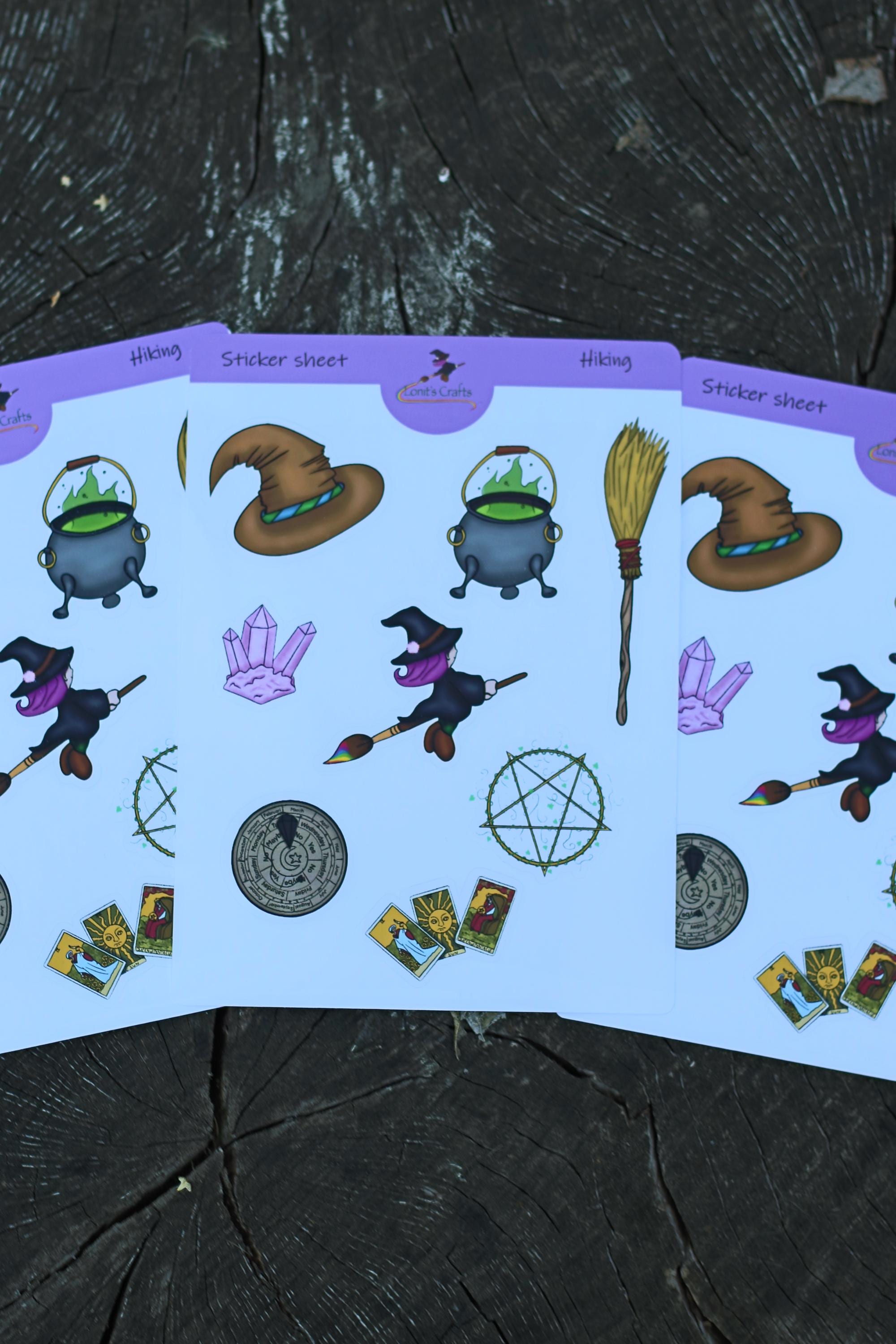 Stickersheet witch