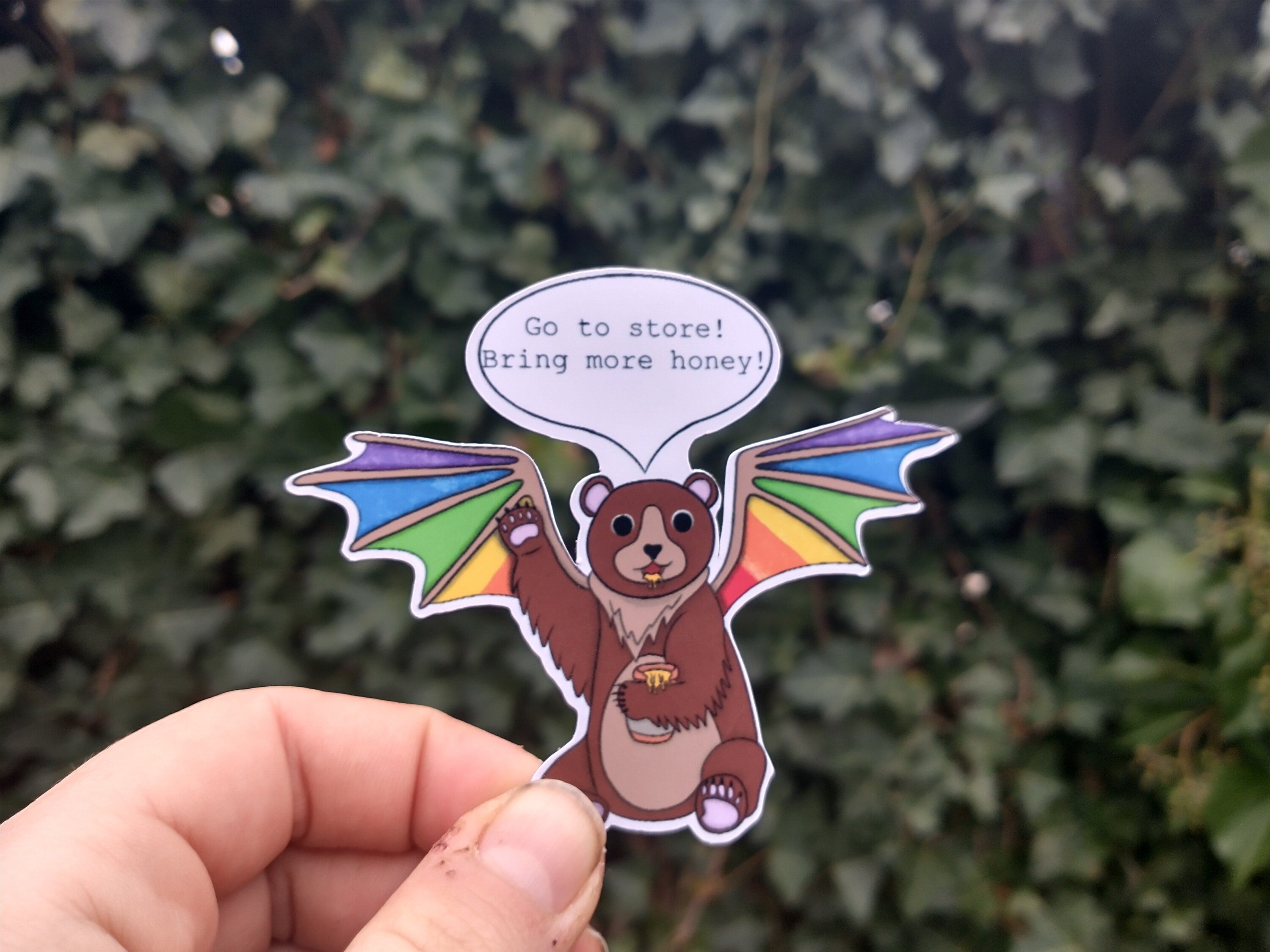 Selfcare magnet vacuum ant eater, store bear and bills owl