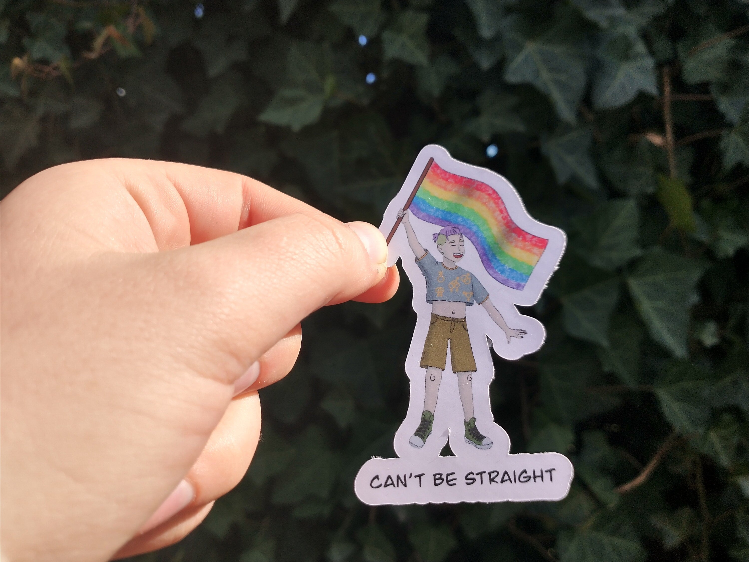 bundle can't sit, think an be straight vinyl sticker