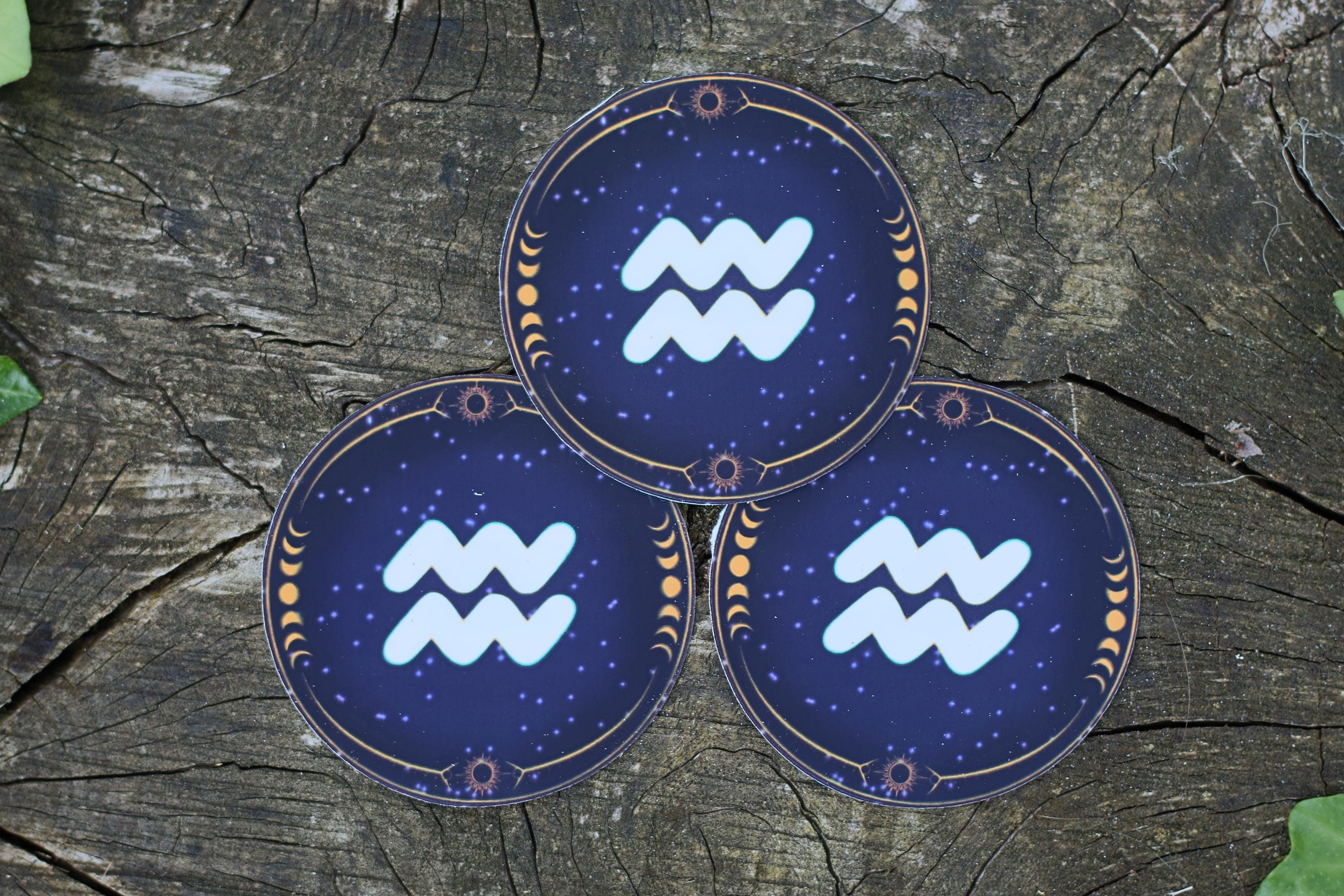 star sign constalation stickers aquarius