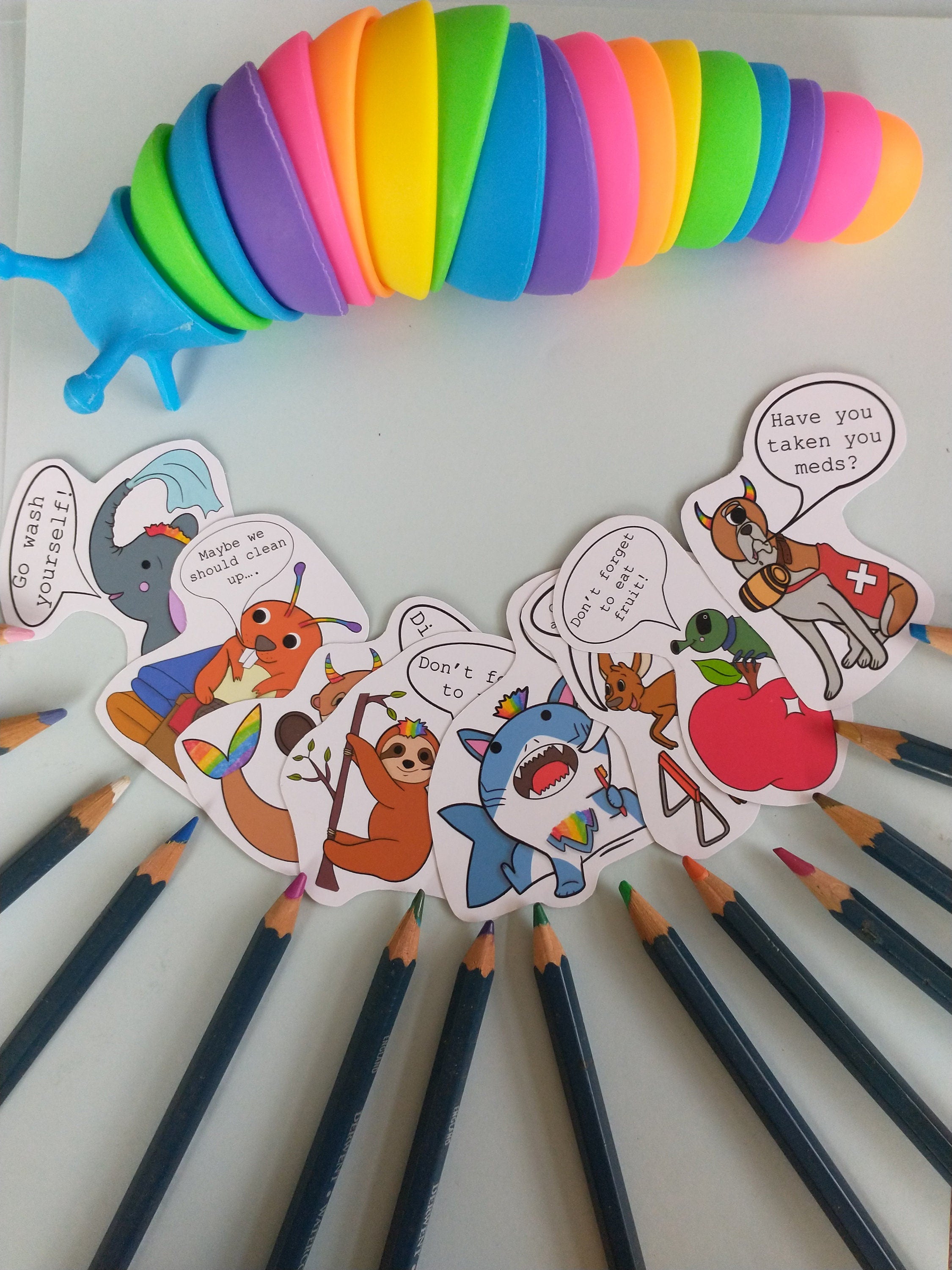 selfcare vinyl sticker bundel
