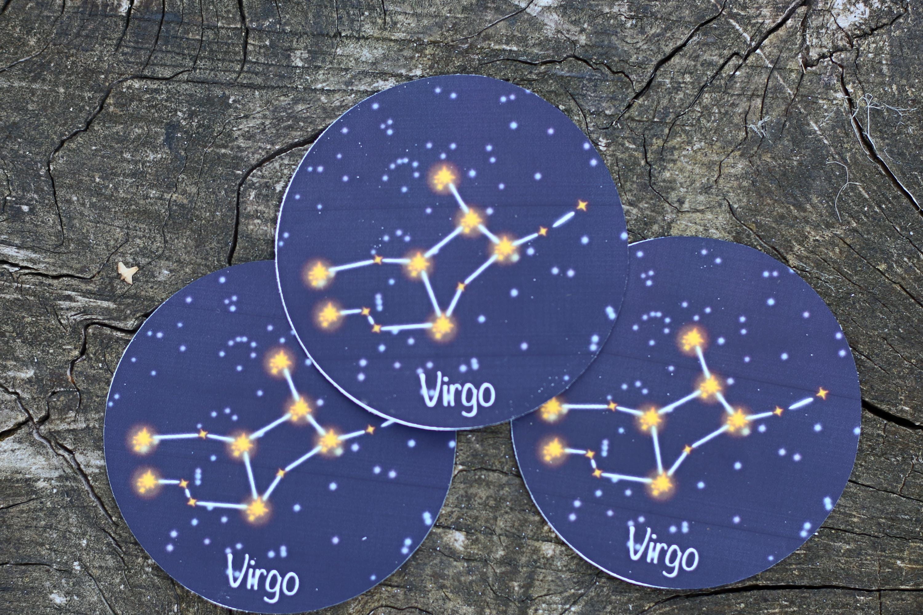star sign constalation stickers virgo
