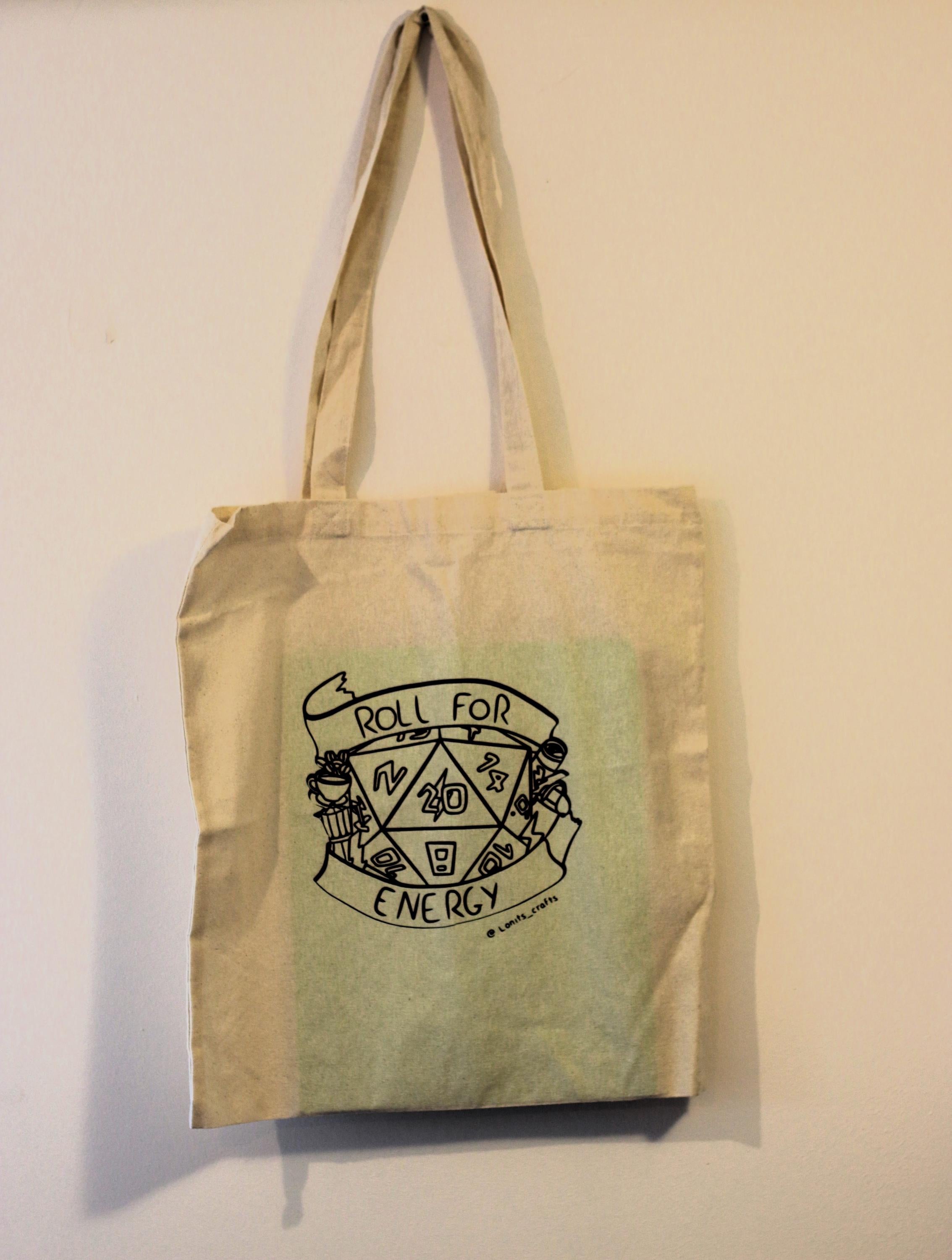 Tote bag energy dobbelstenen