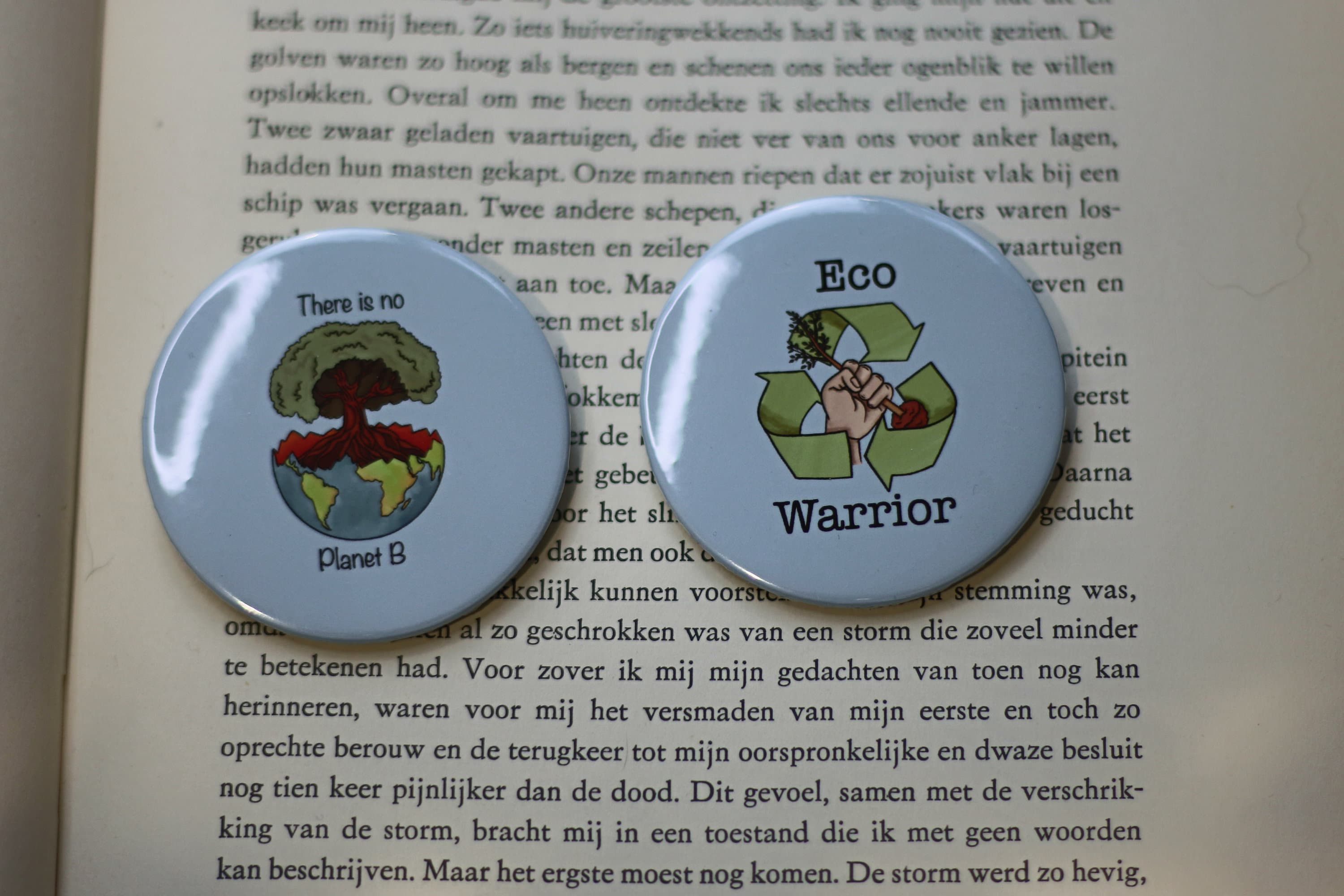environmental activist badge / pin
