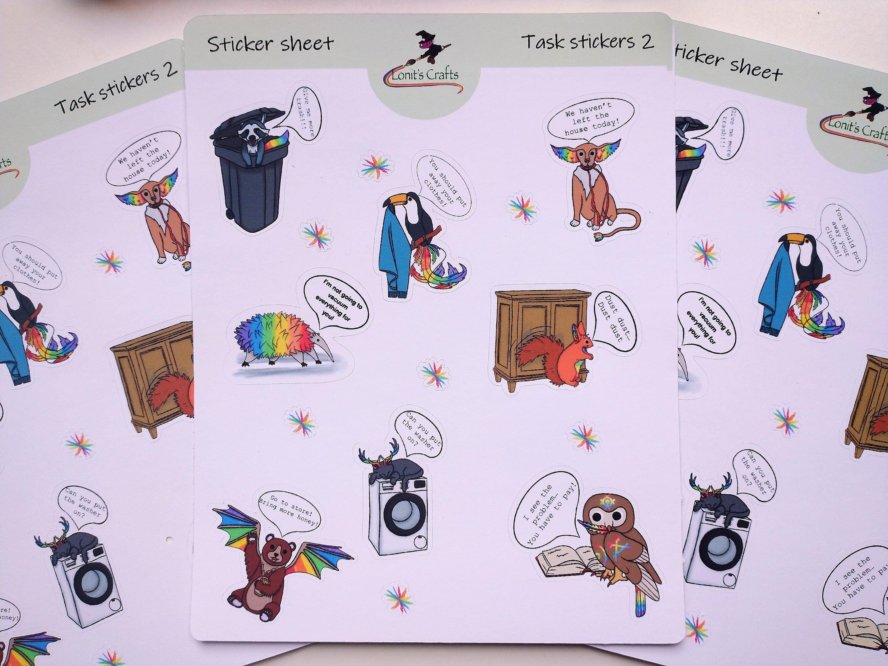 Stickersheet task stickers  2