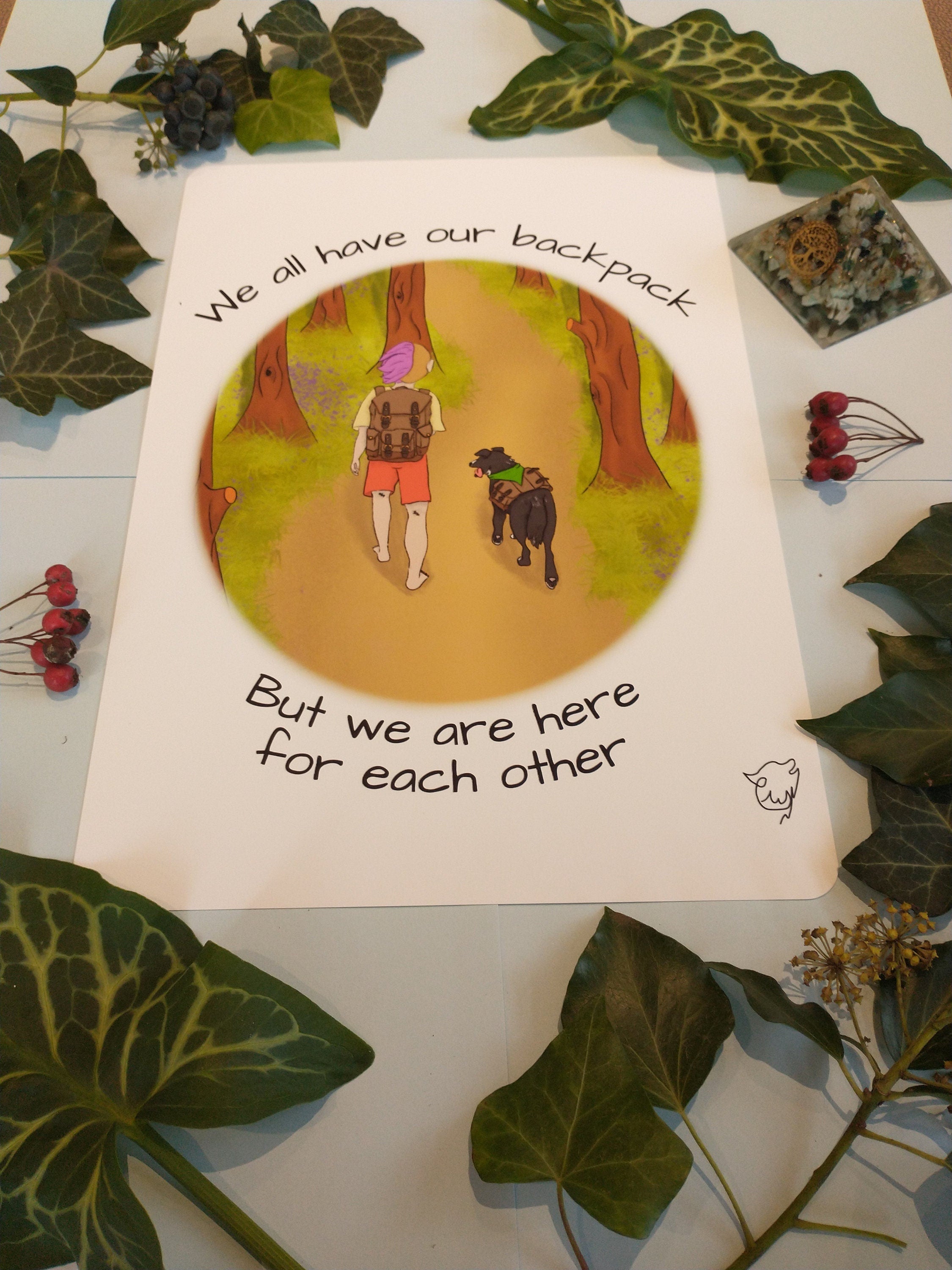 Art print here for each other dog and person