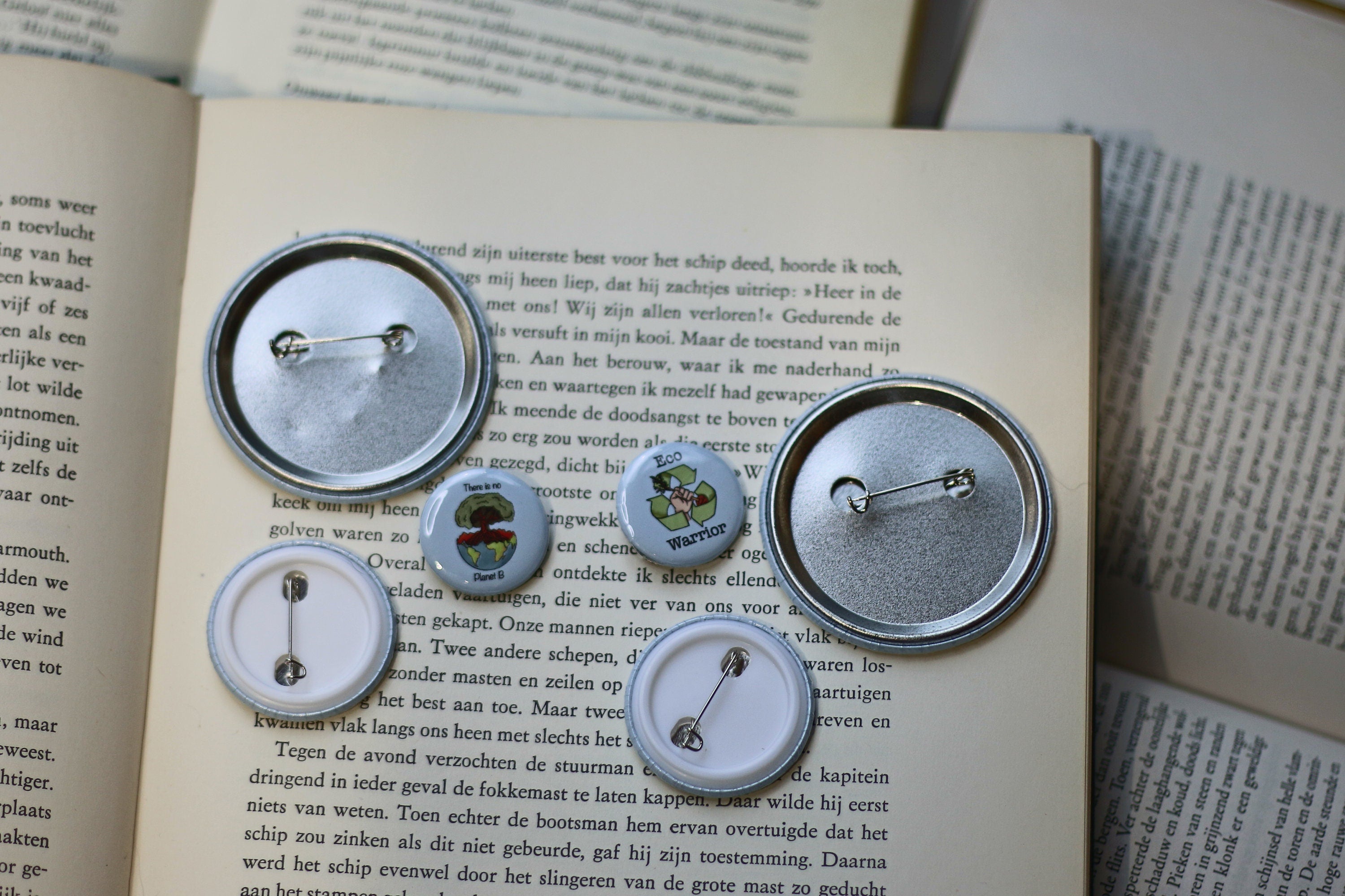 environmental activist badge / pin