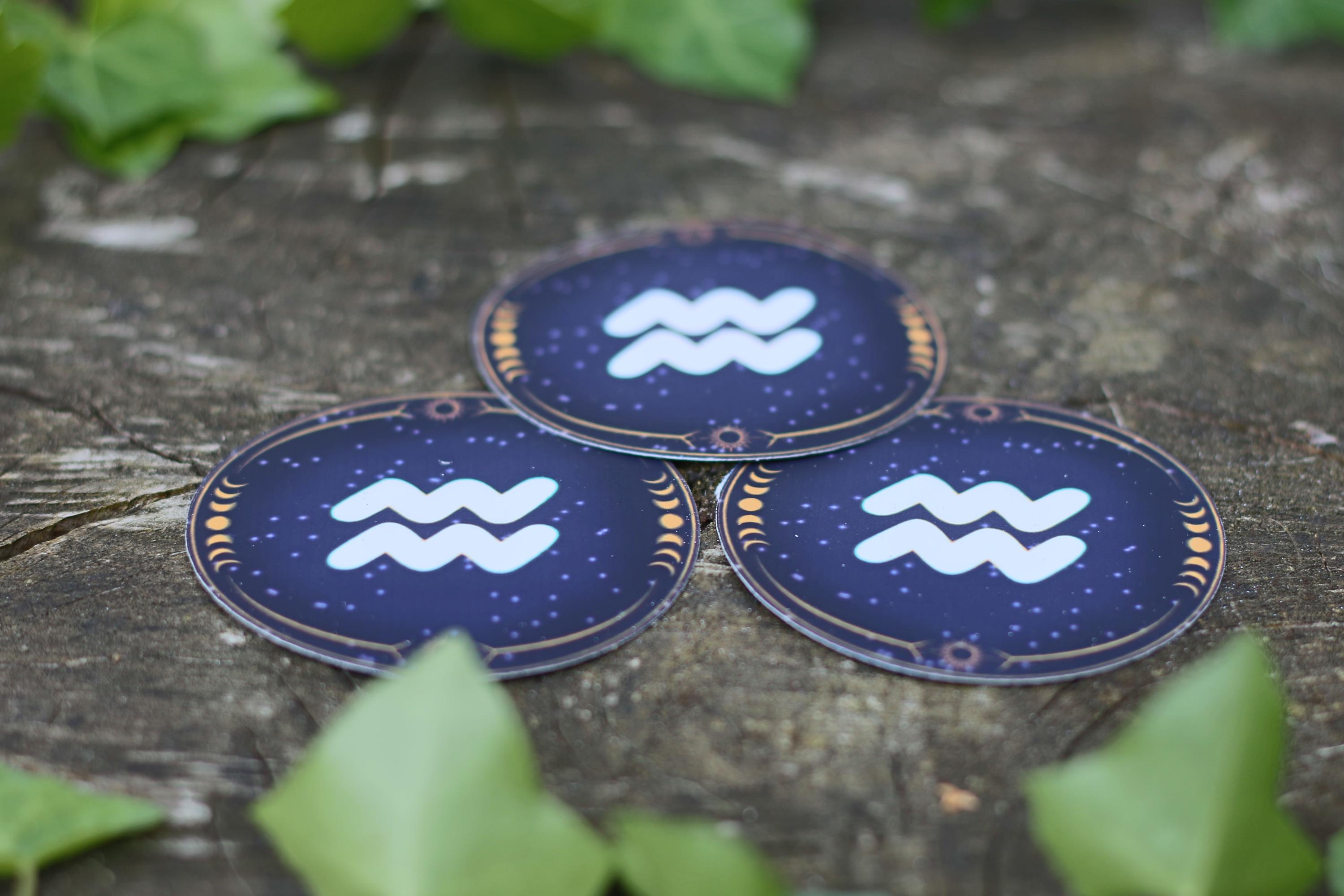 star sign constalation stickers aquarius