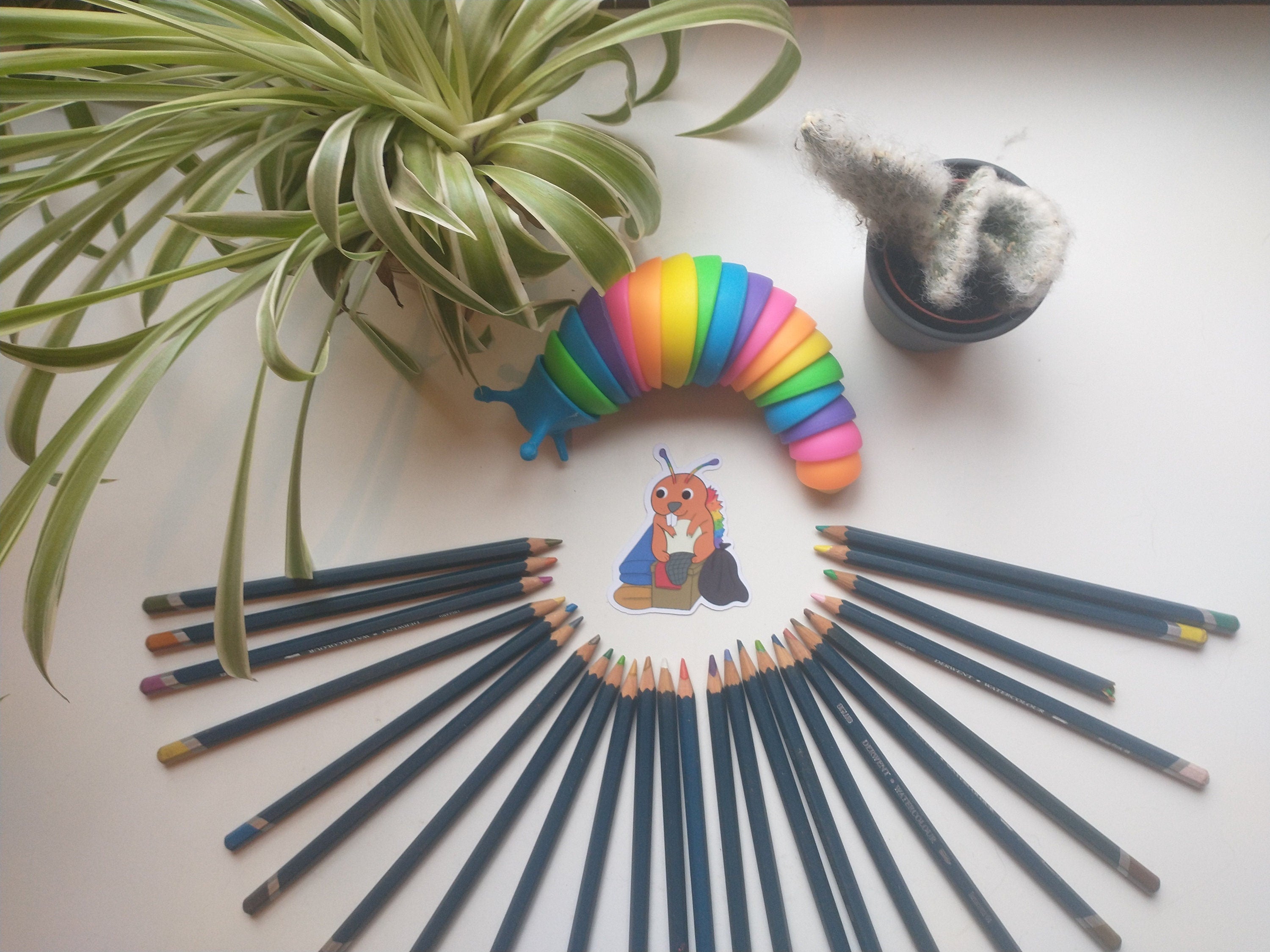 Fantasy rainbow beaver, otter and shark