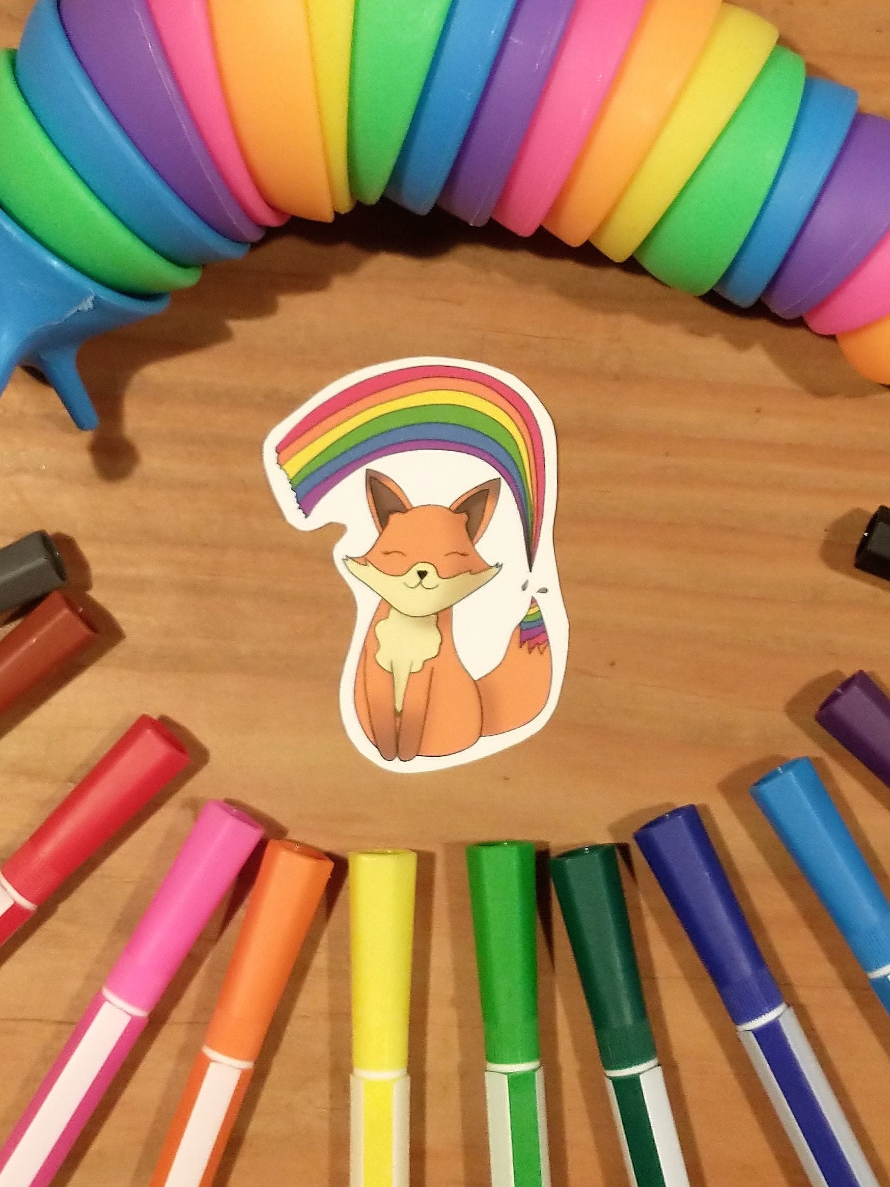 lgbtq+ pride fox-vinylsticker