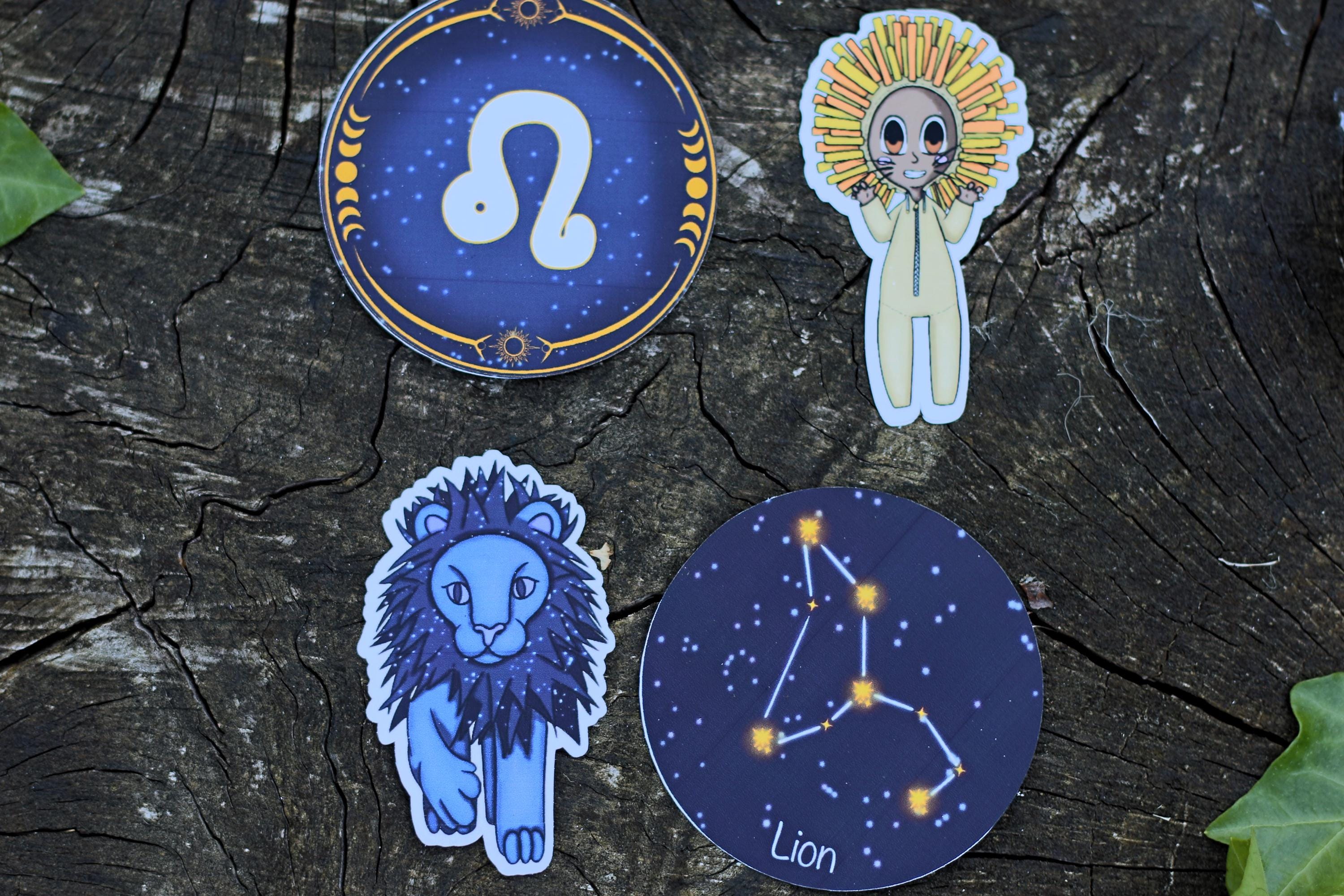 star sign constalation stickers Lion