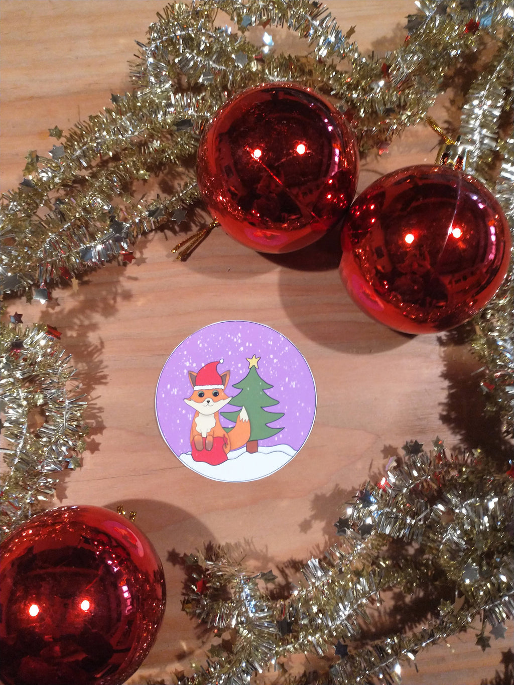 christmas animal stickers