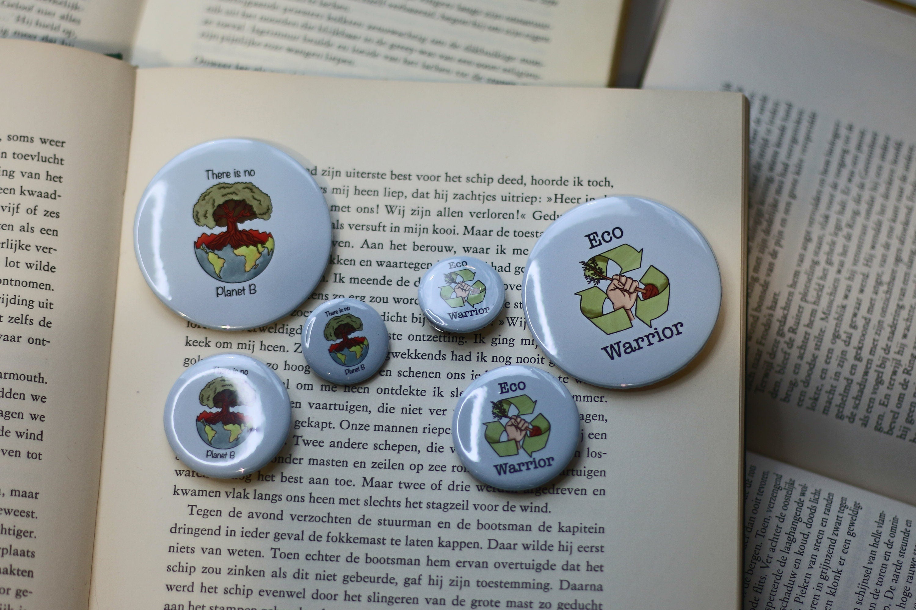 environmental activist badge / pin