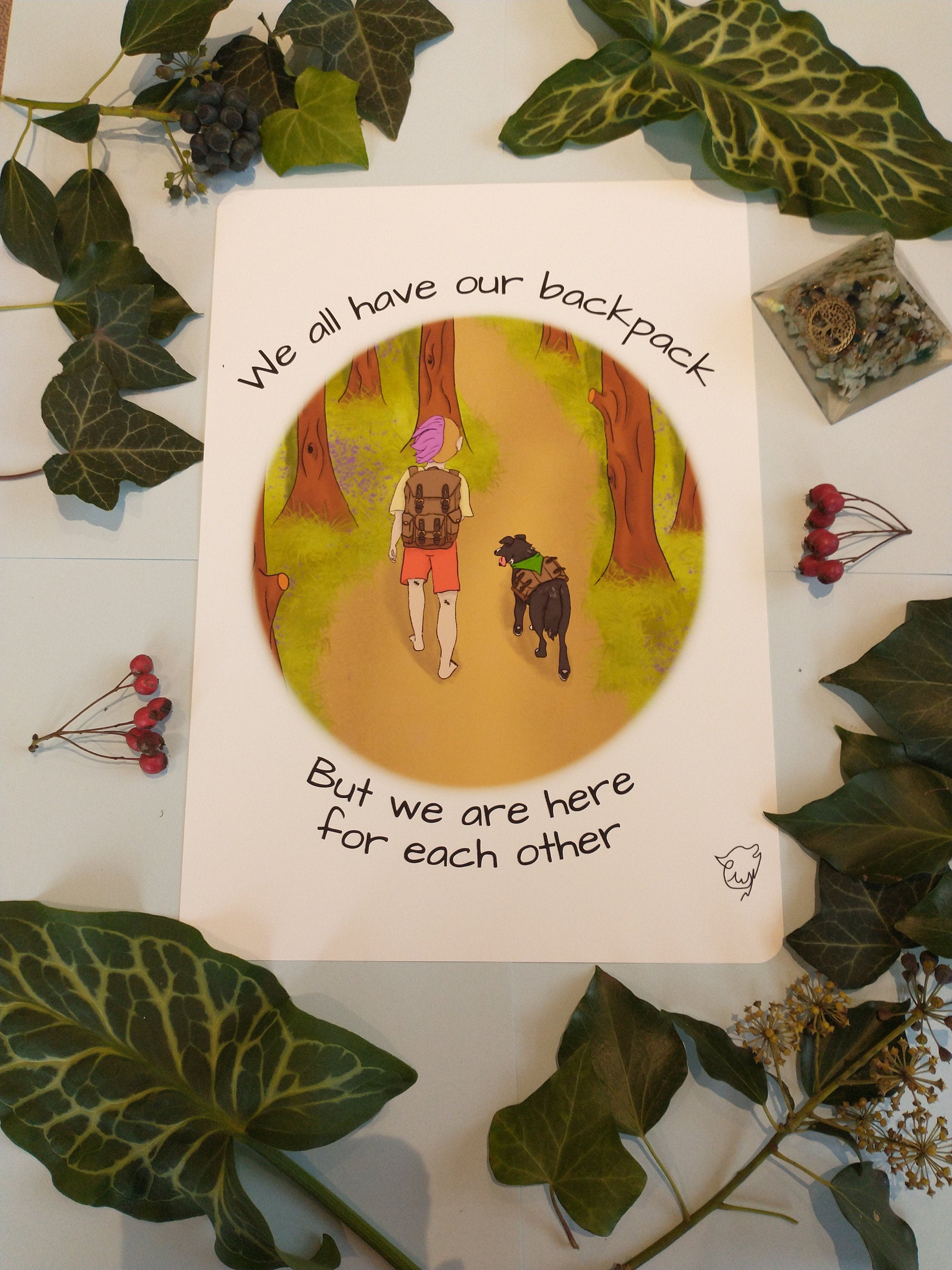 Art print here for each other dog and person