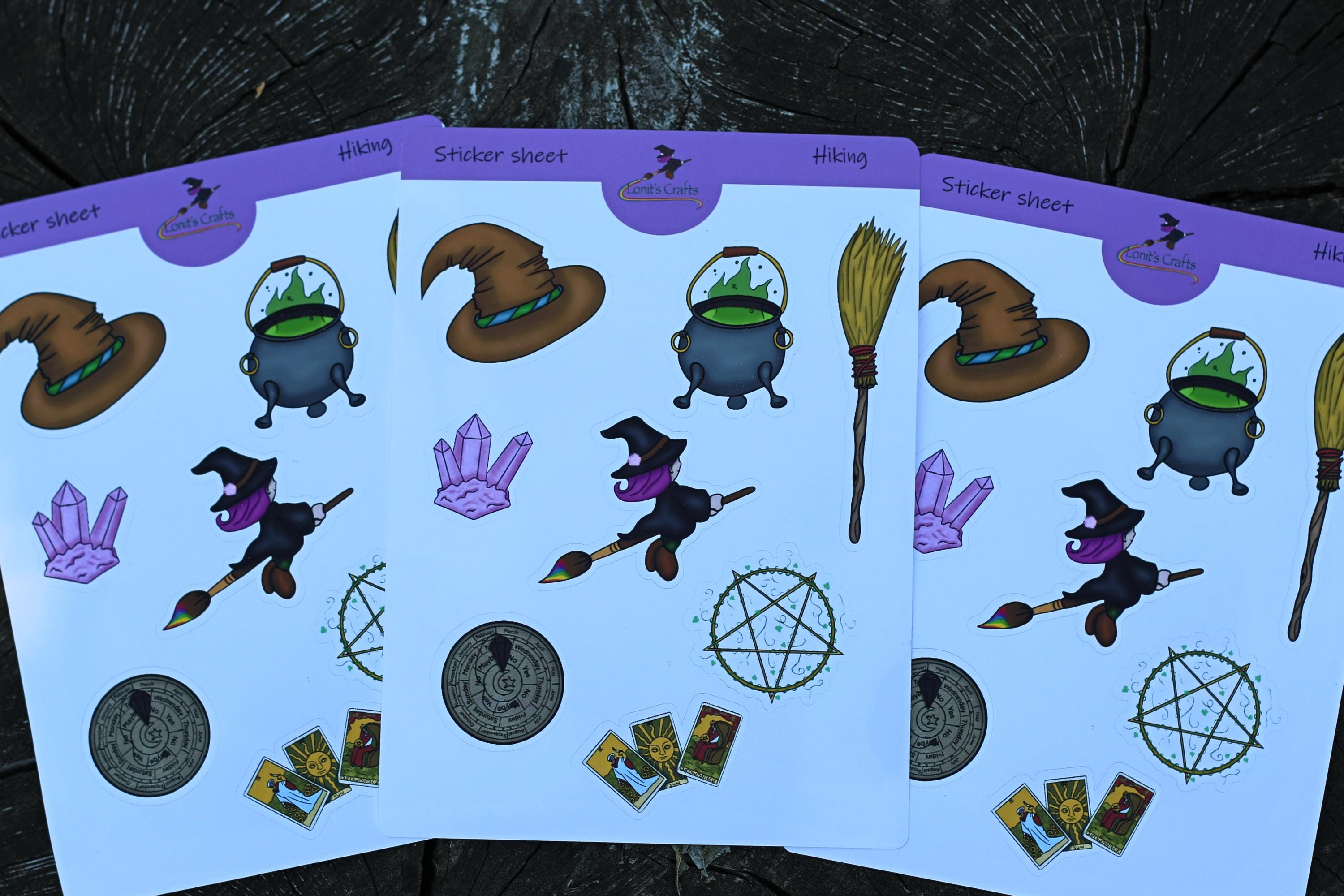 Stickersheet witch