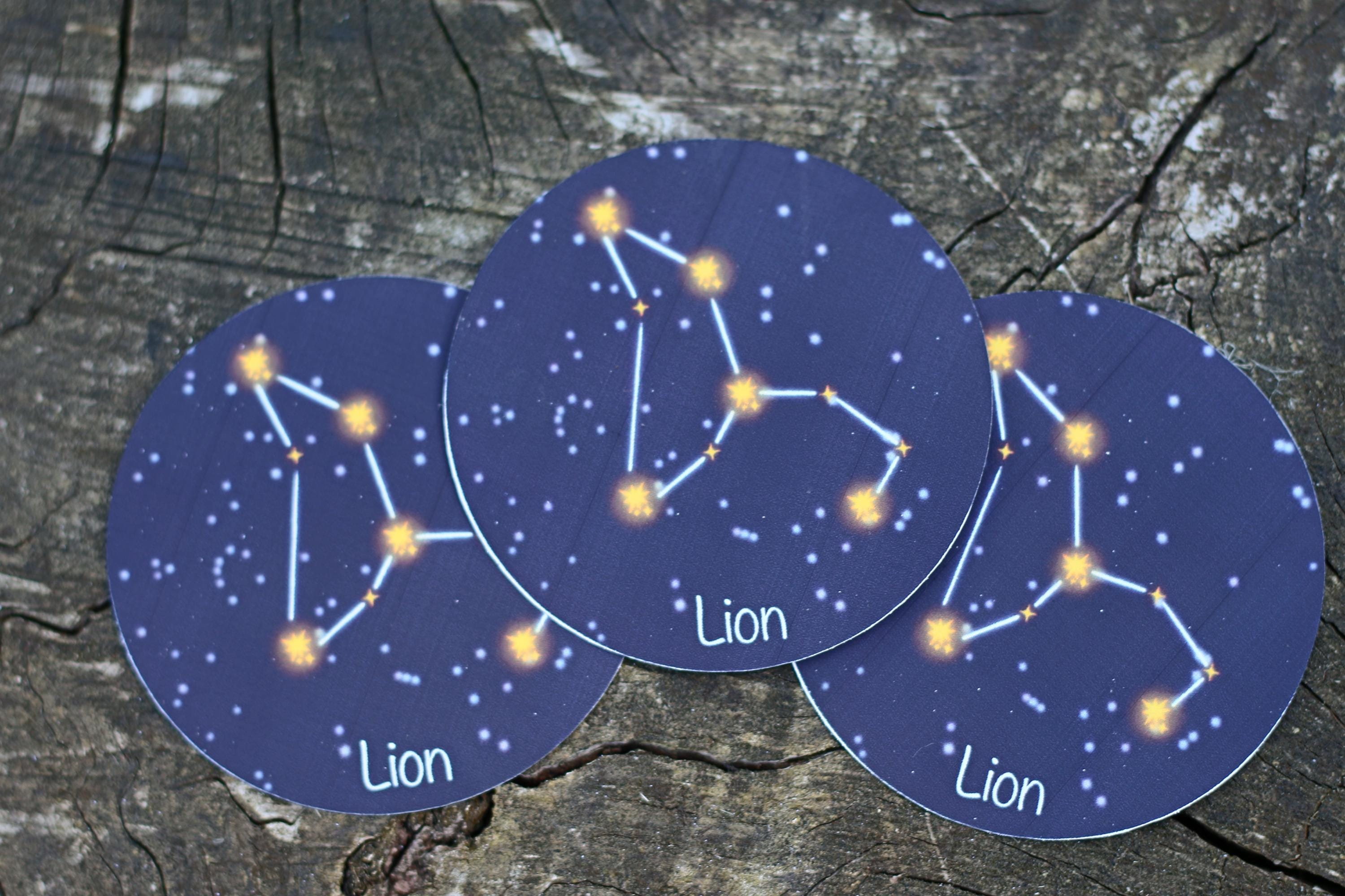 star sign constalation stickers Lion