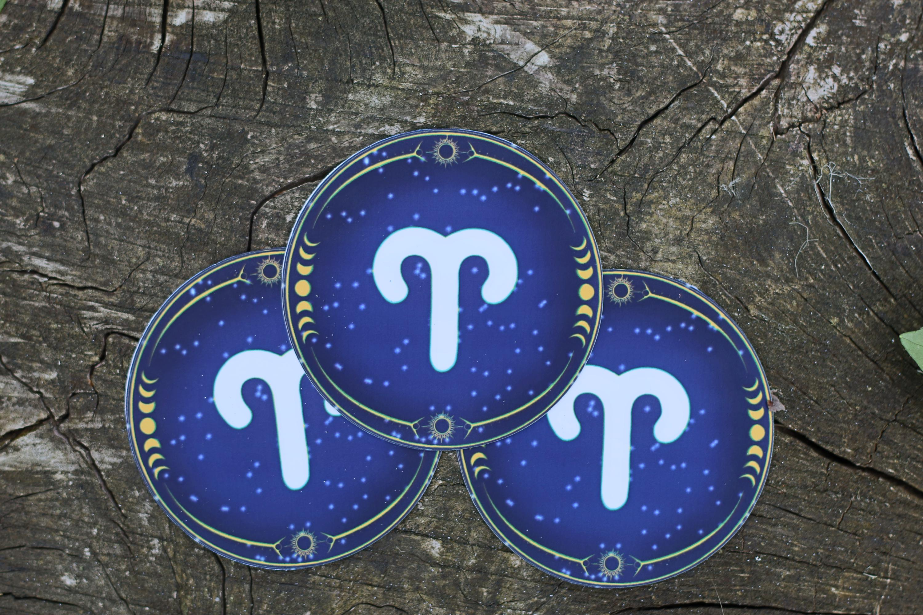 star sign constalation stickers aries