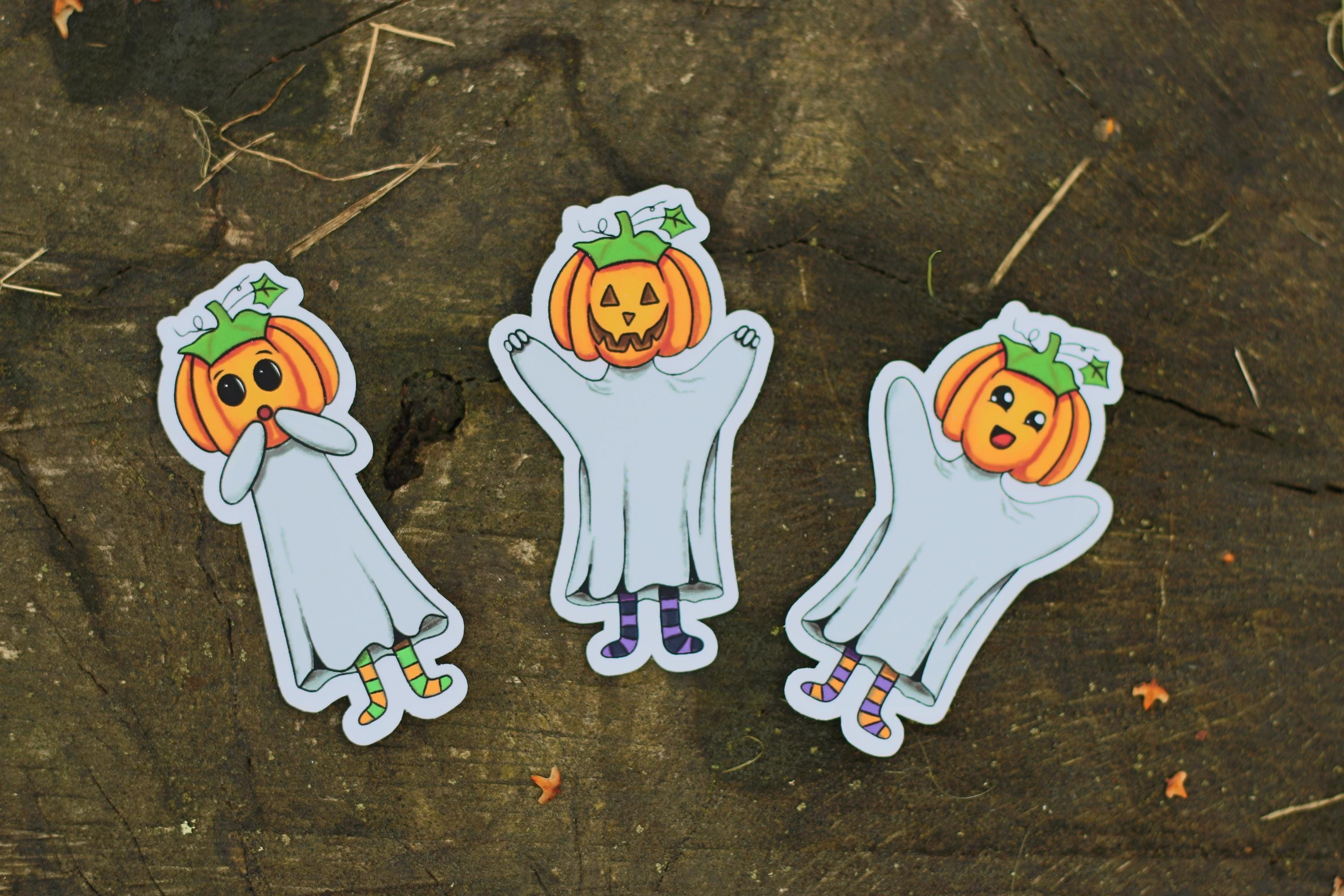 cute spooky pumkin ghosts