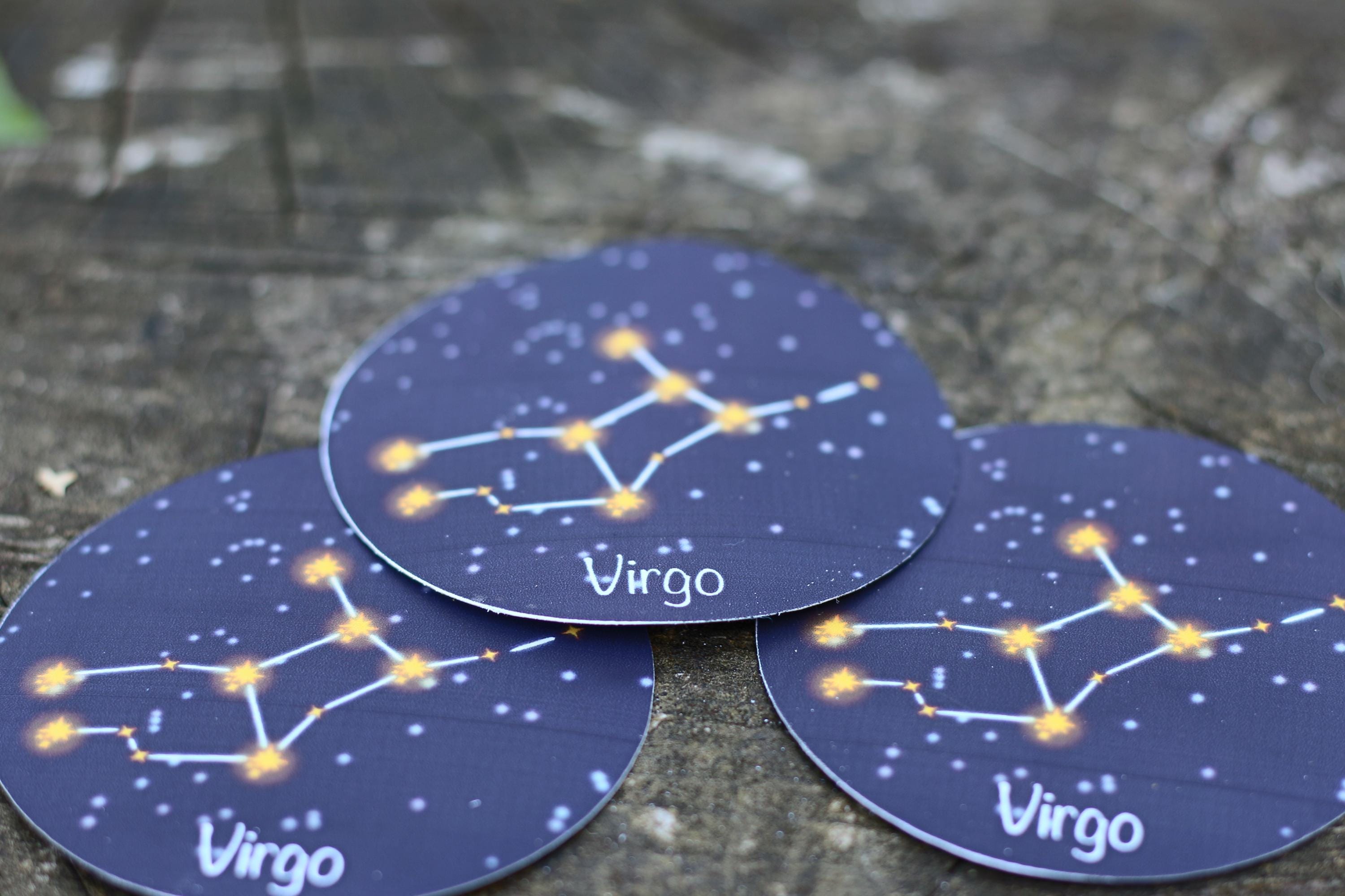 star sign constalation stickers virgo