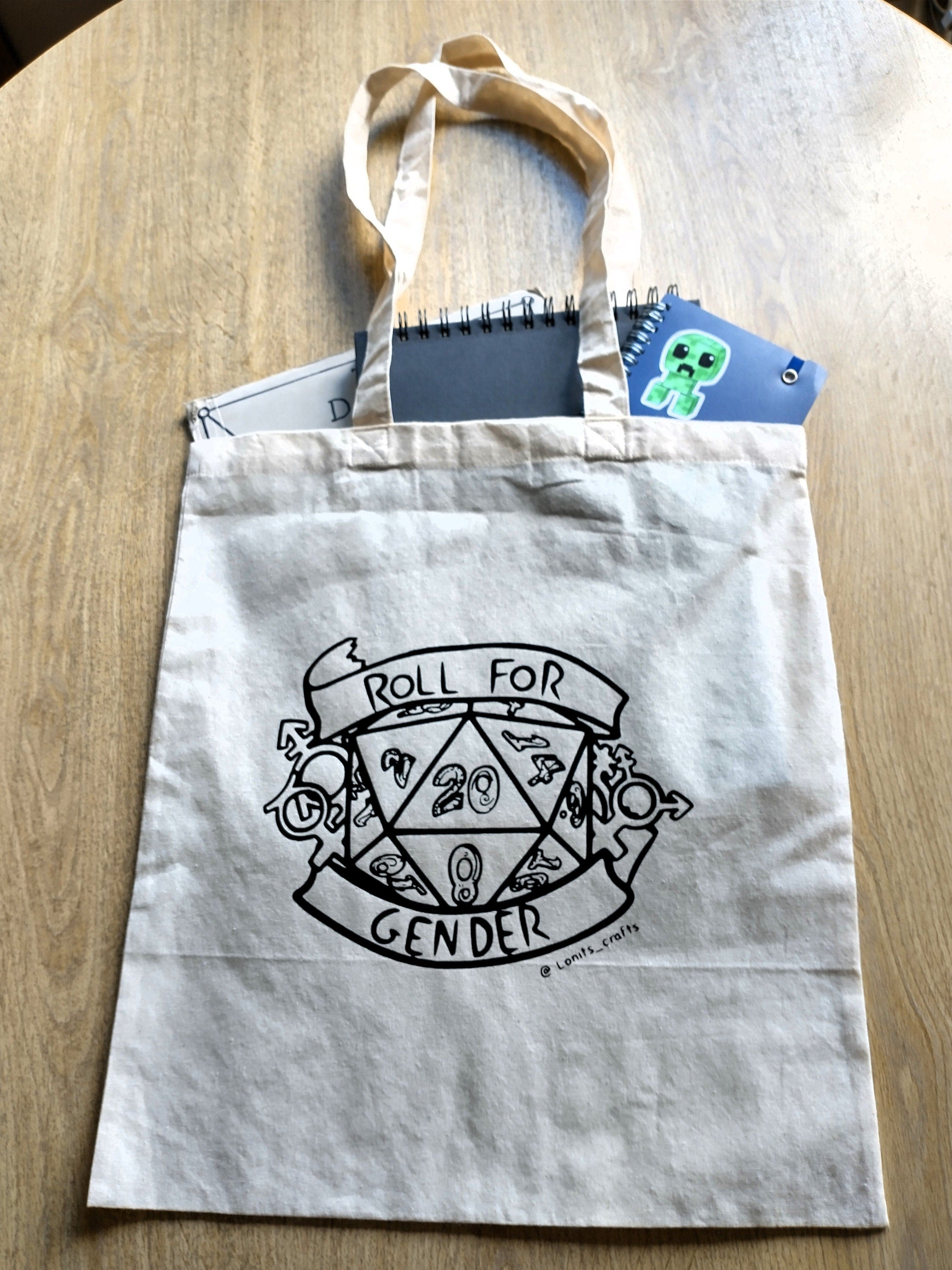 Tote bag geslacht dobbelstenen