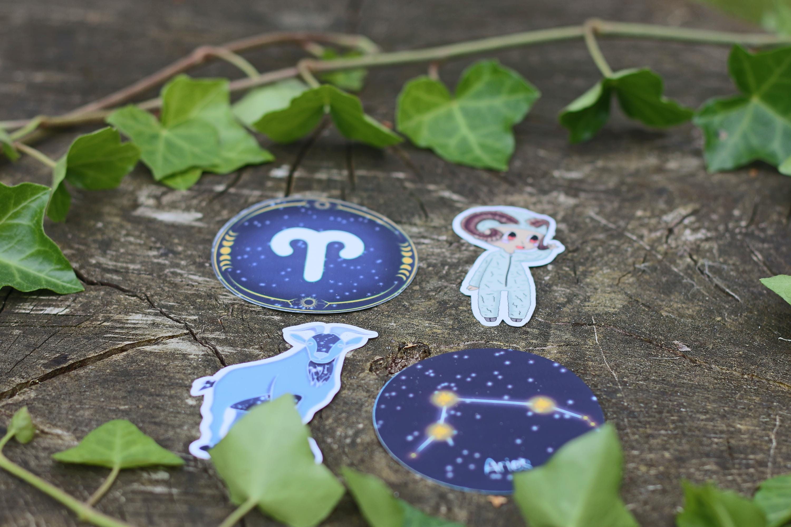 star sign constalation stickers aries