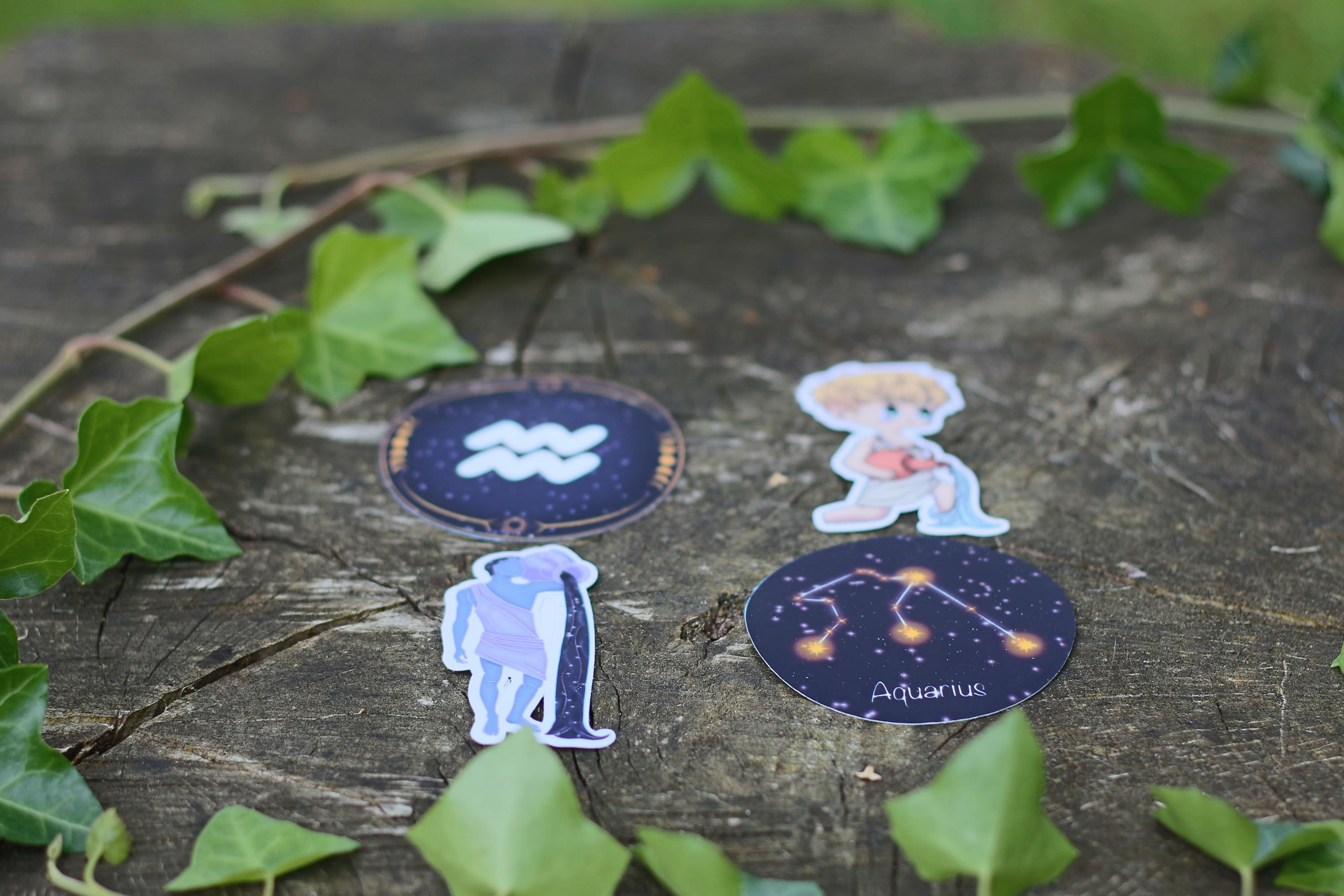 star sign constalation stickers aquarius
