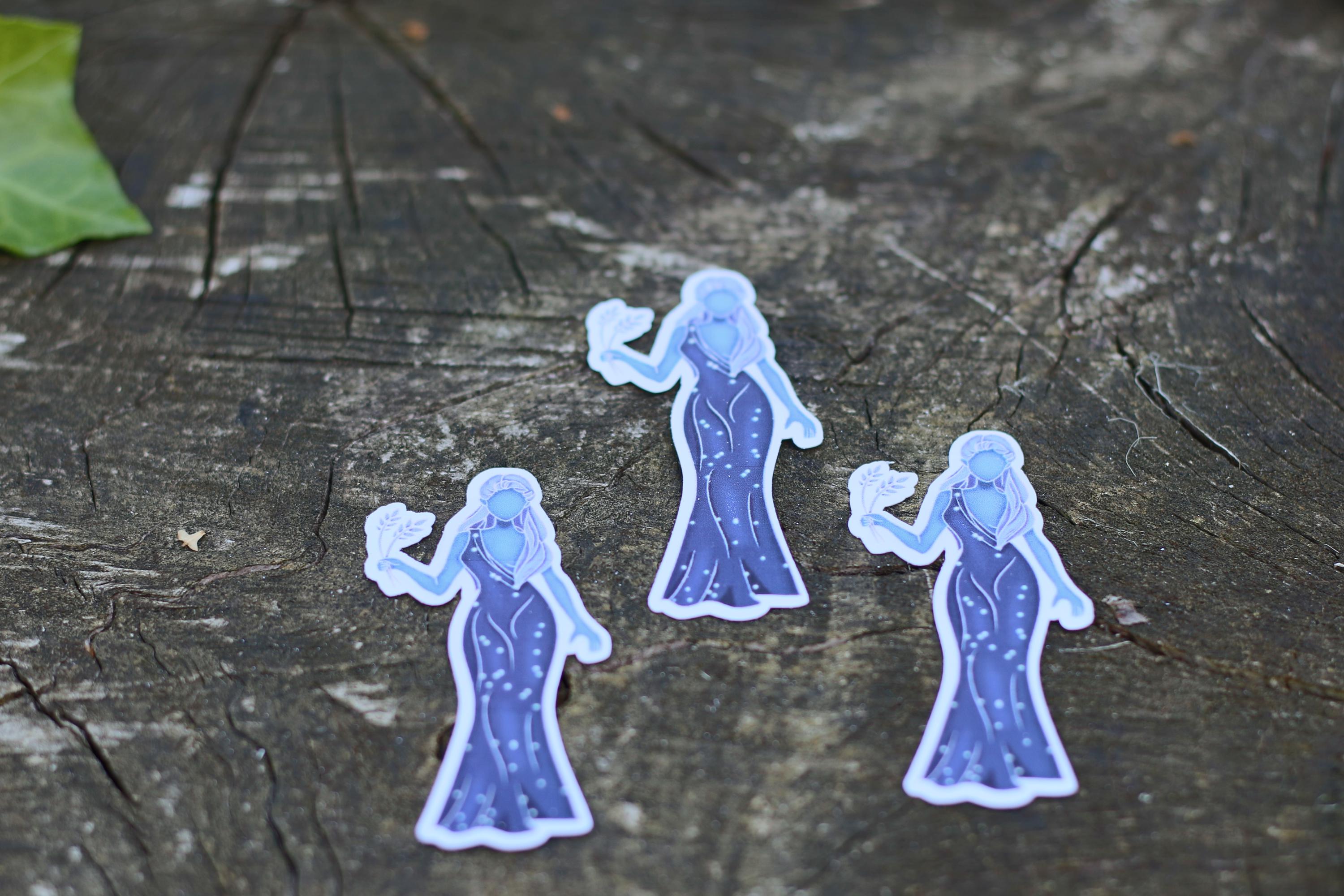 star sign constalation stickers virgo