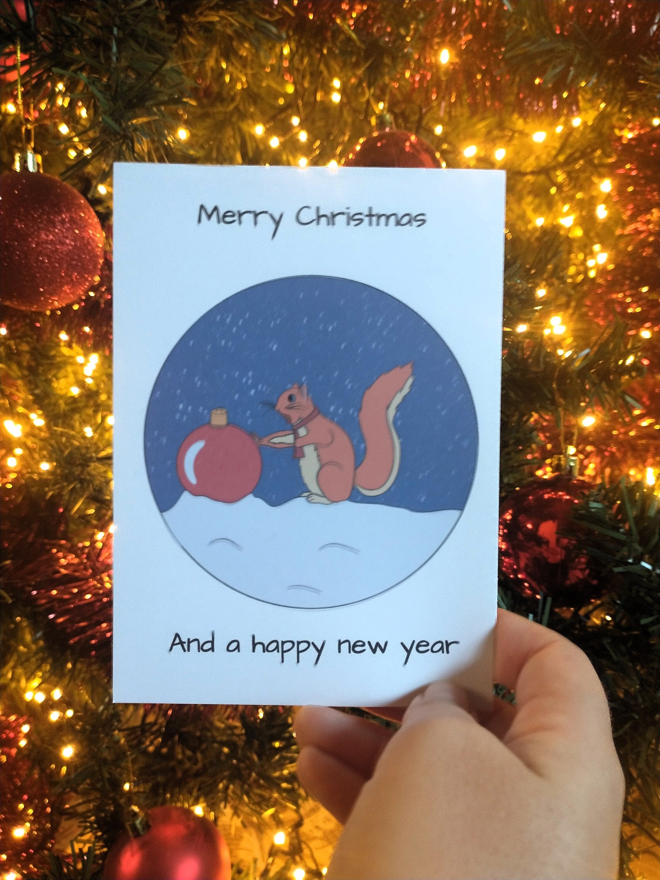 Christmas / new year postcads animals