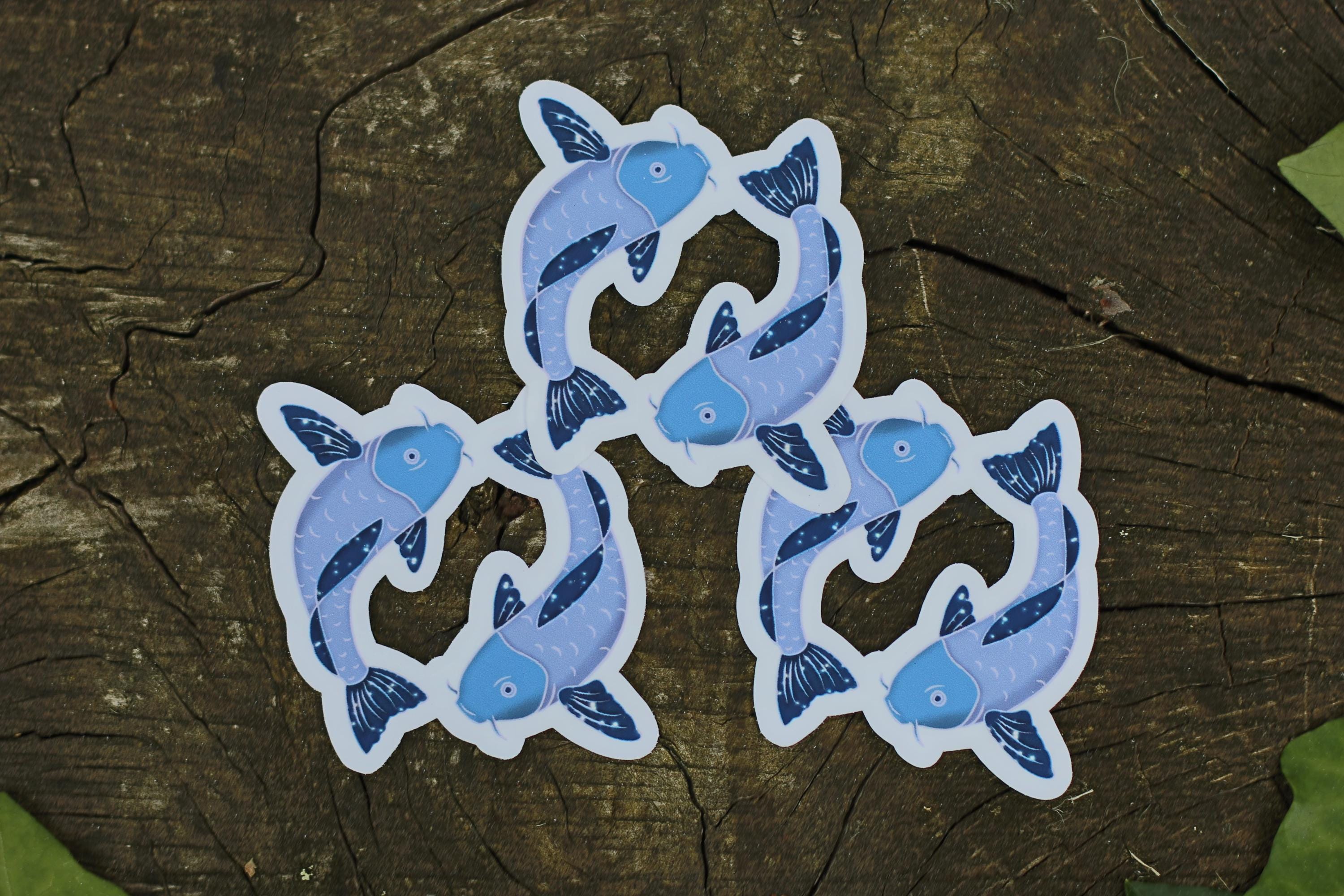 star sign constalation stickers pisces