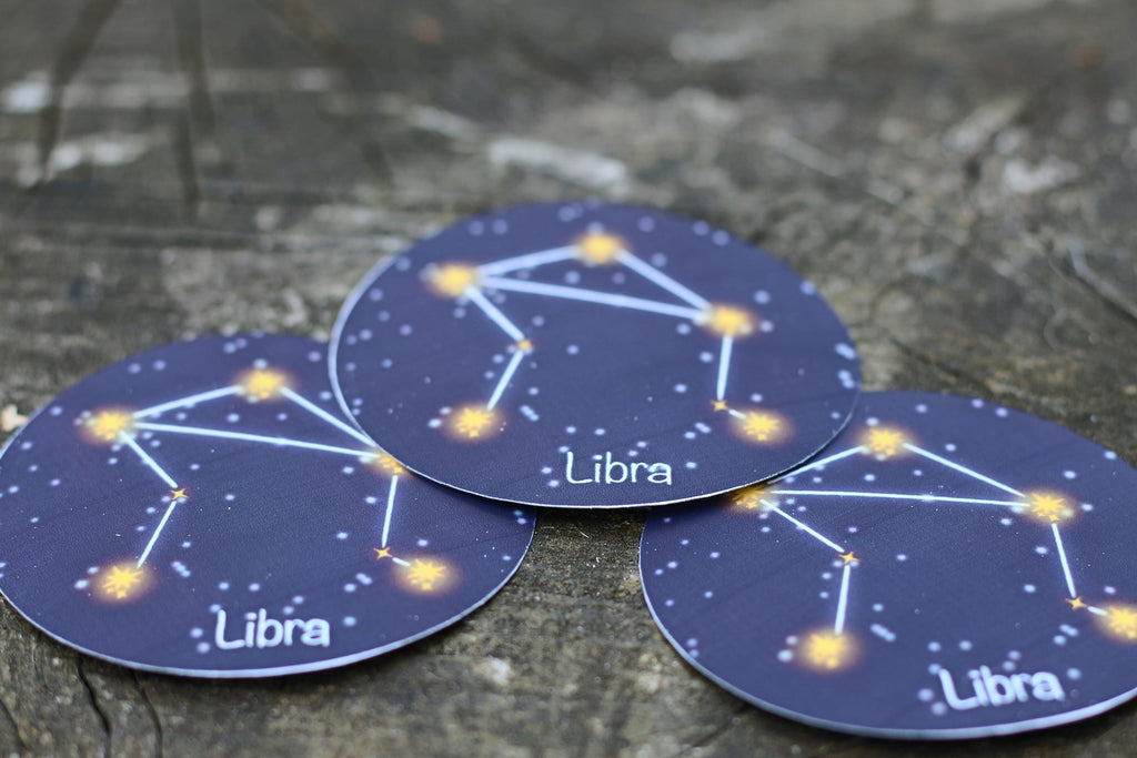 star sign constalation stickers libra