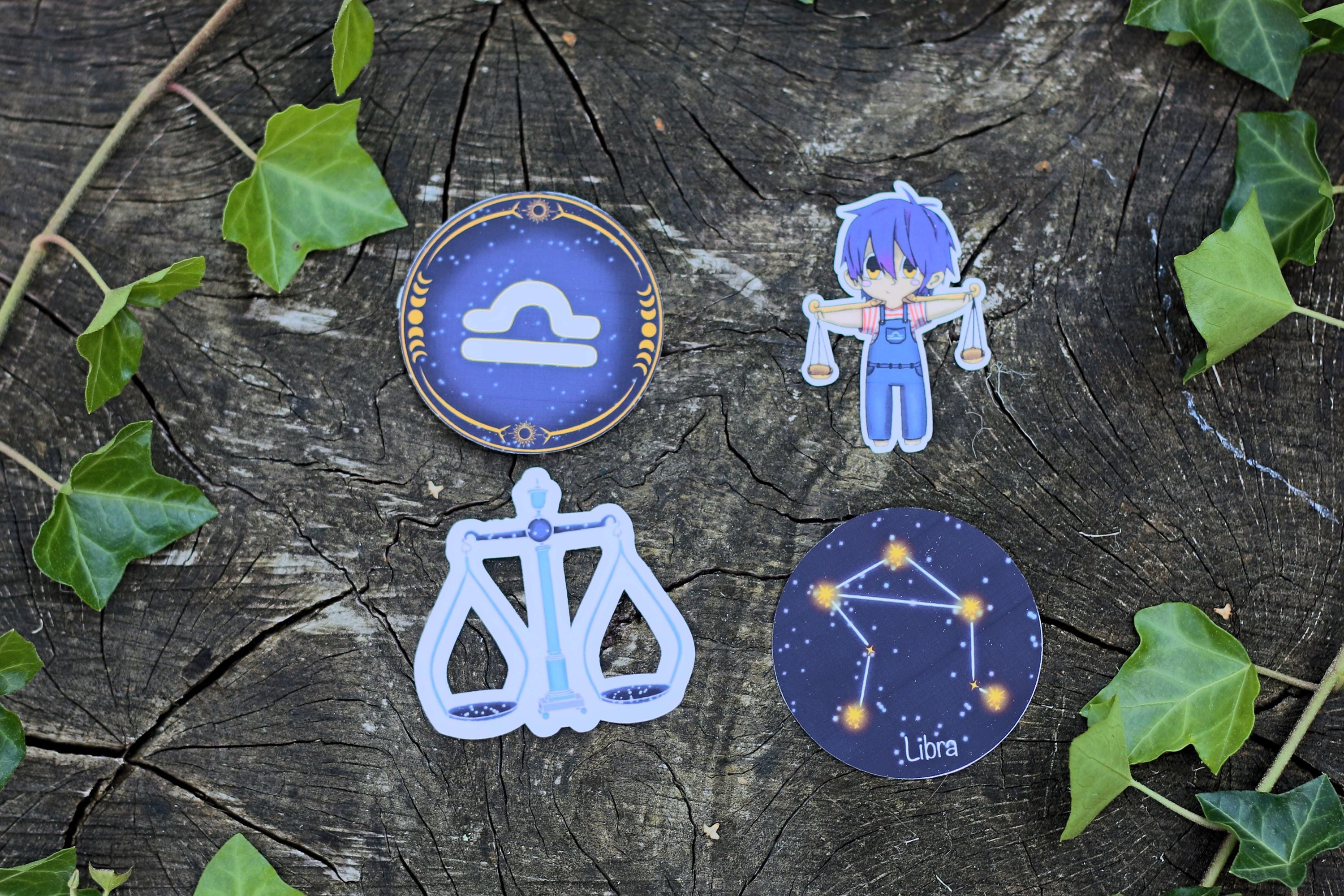 star sign constalation stickers libra