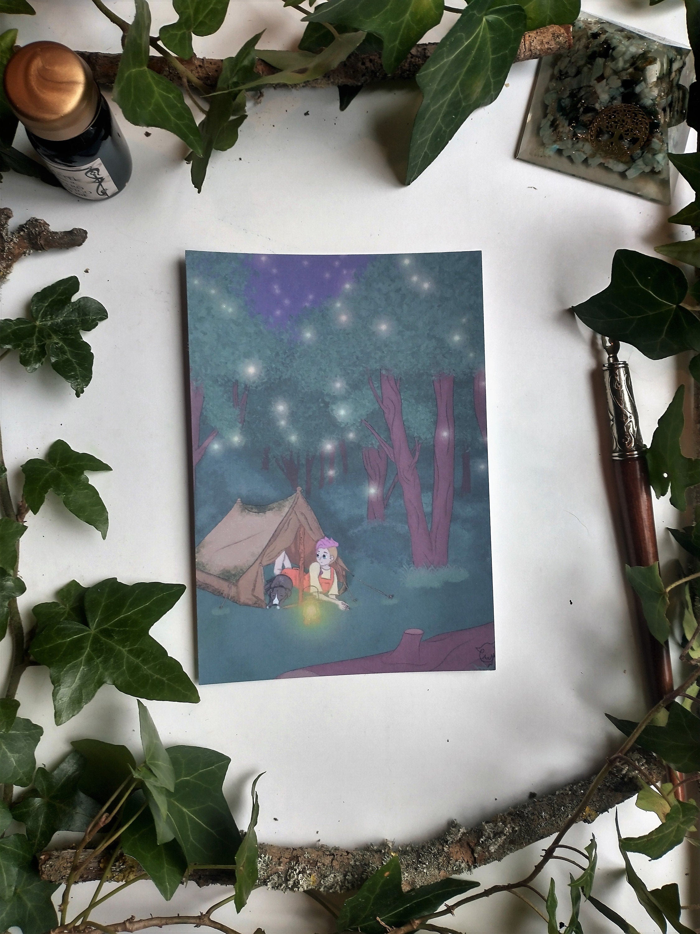 bundle of postcards