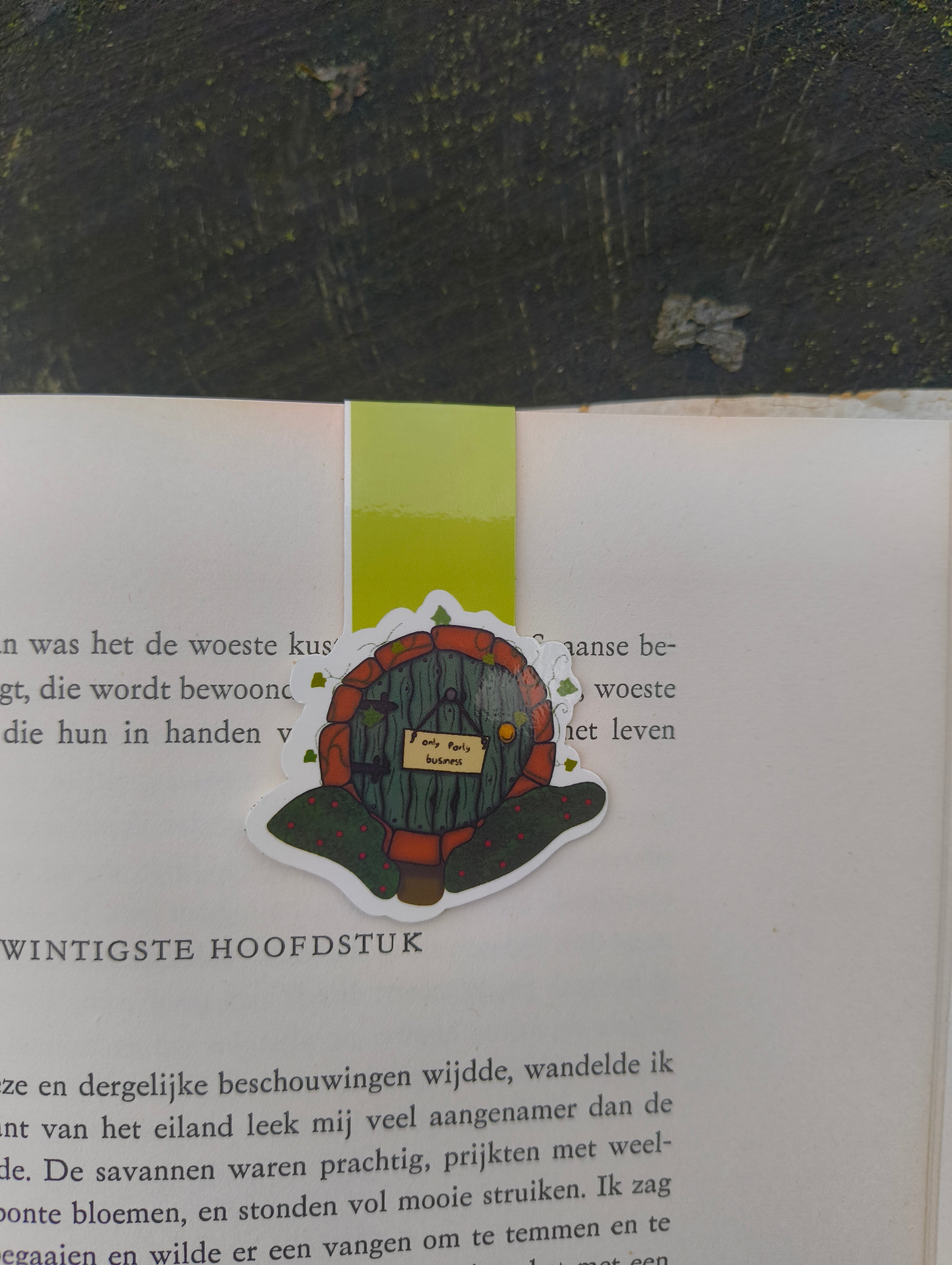 hobbit hole magnetic bookmark