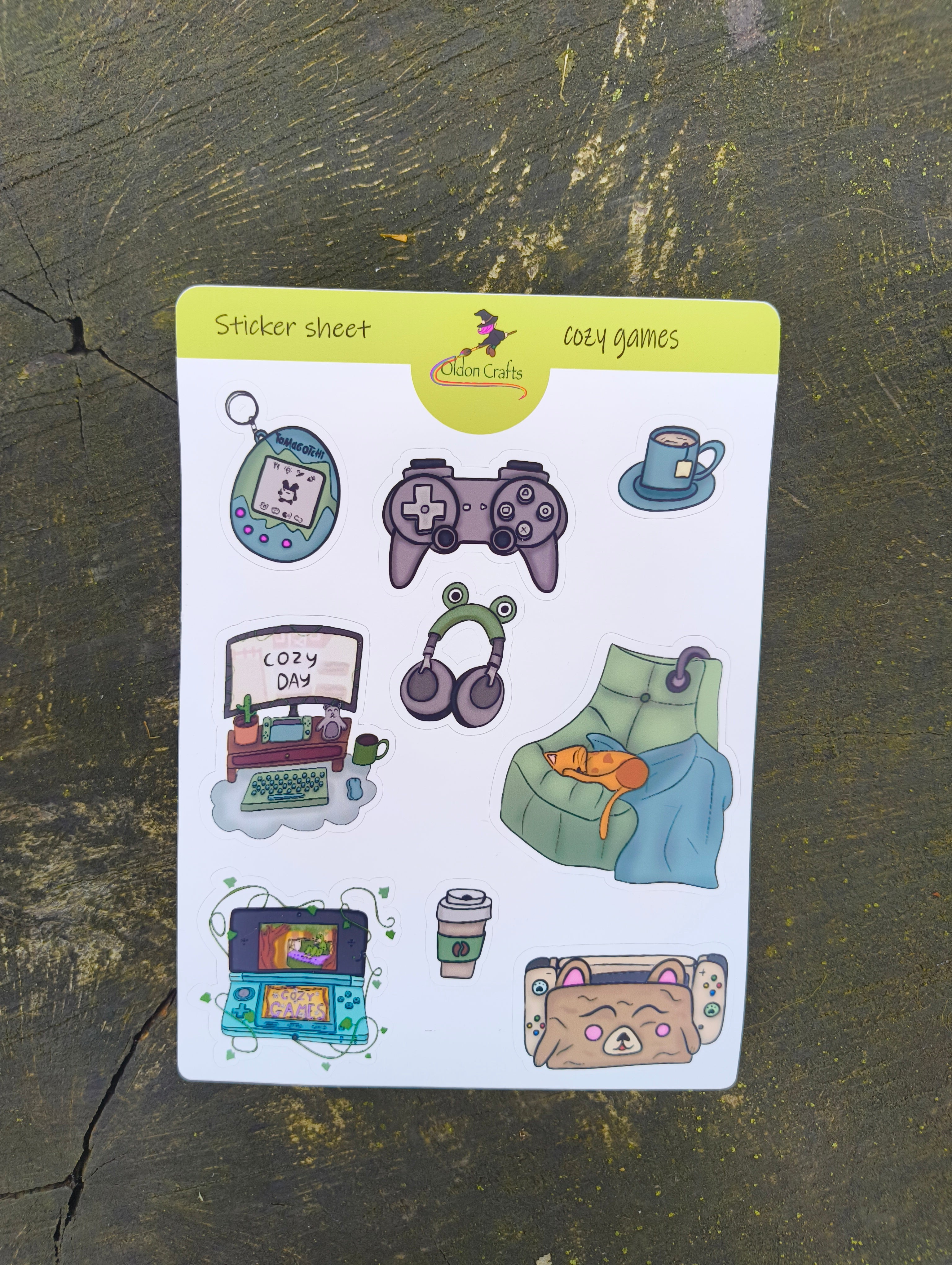 Stickersheet cozy games
