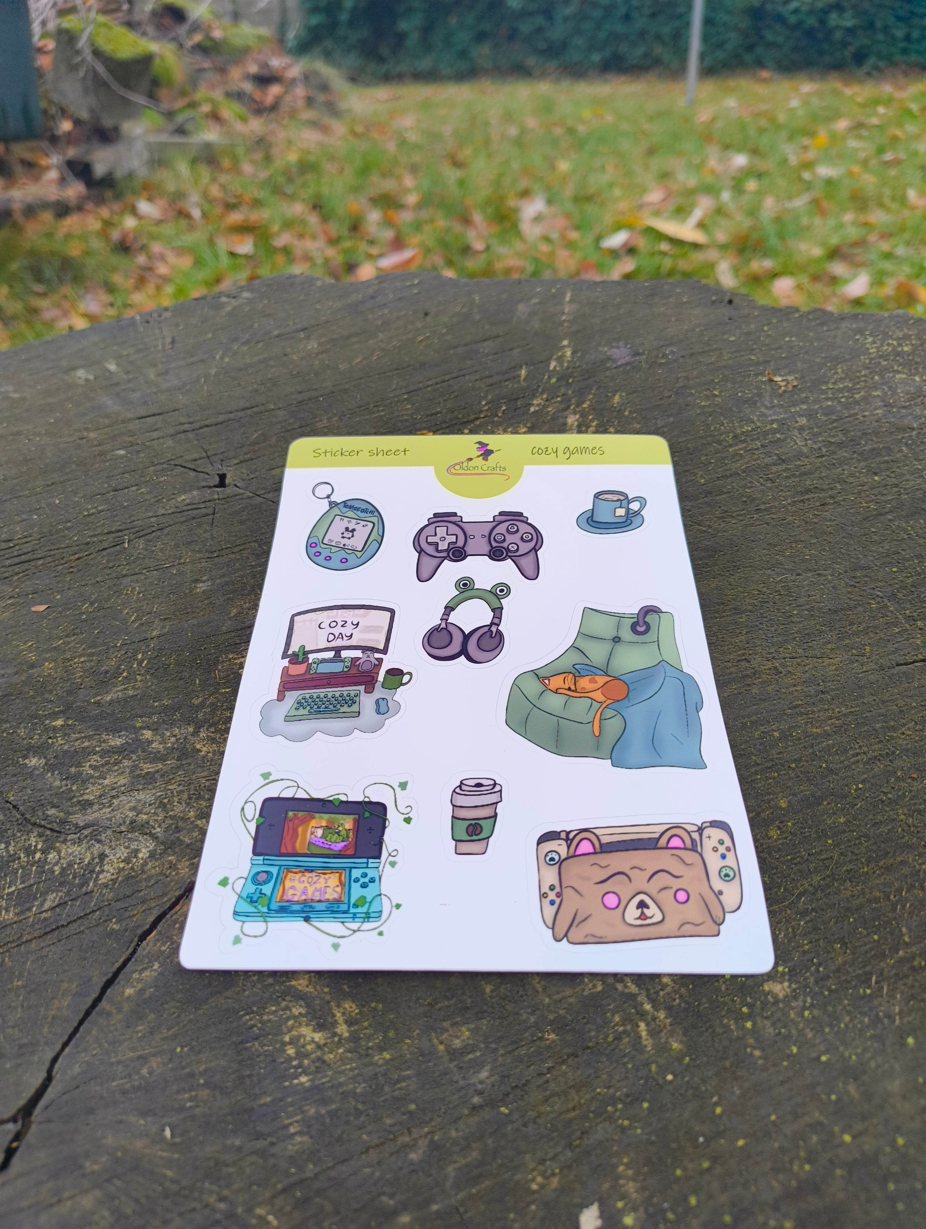 Stickersheet cozy games