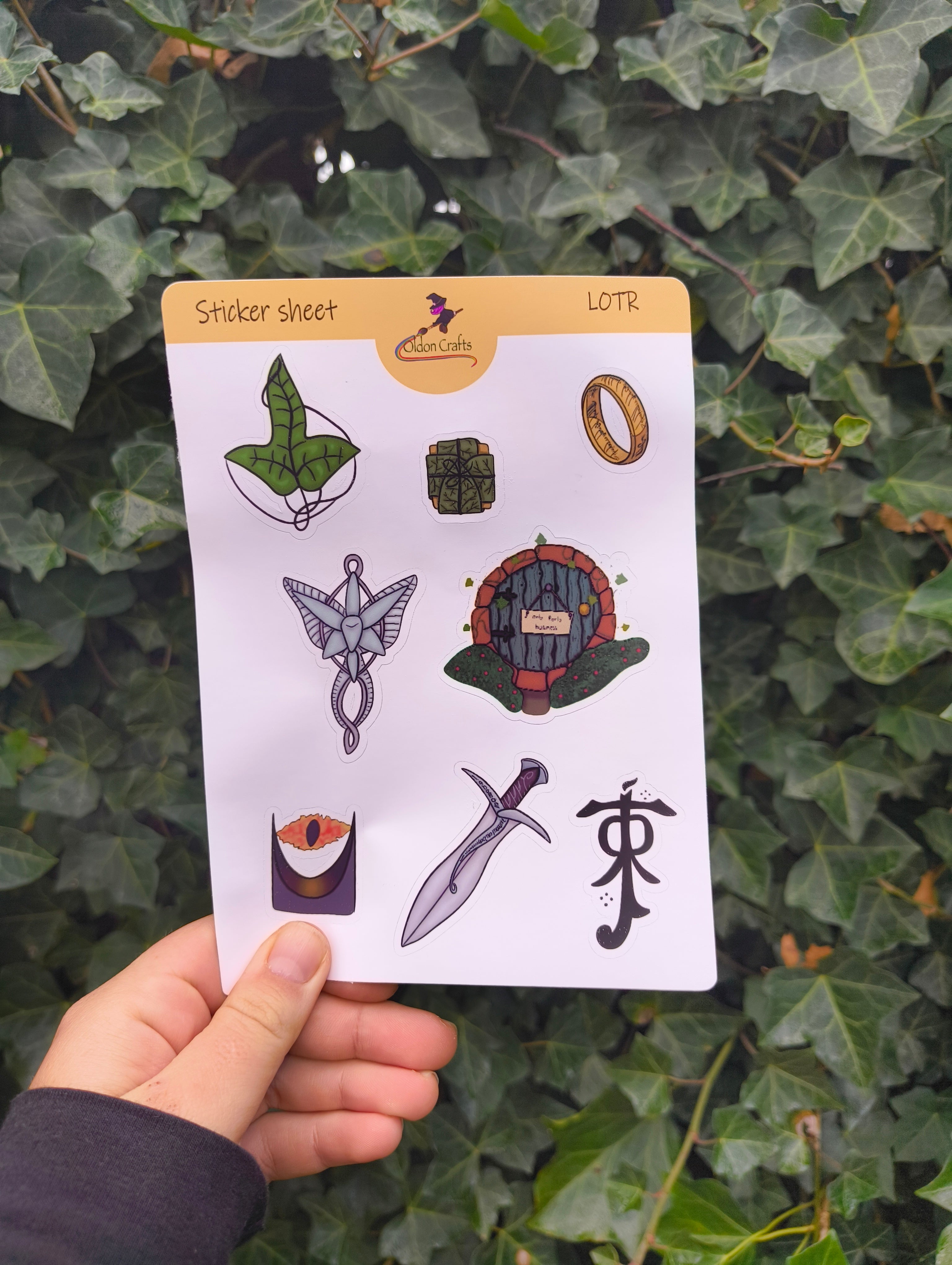 Stickersheet Lord of the rings