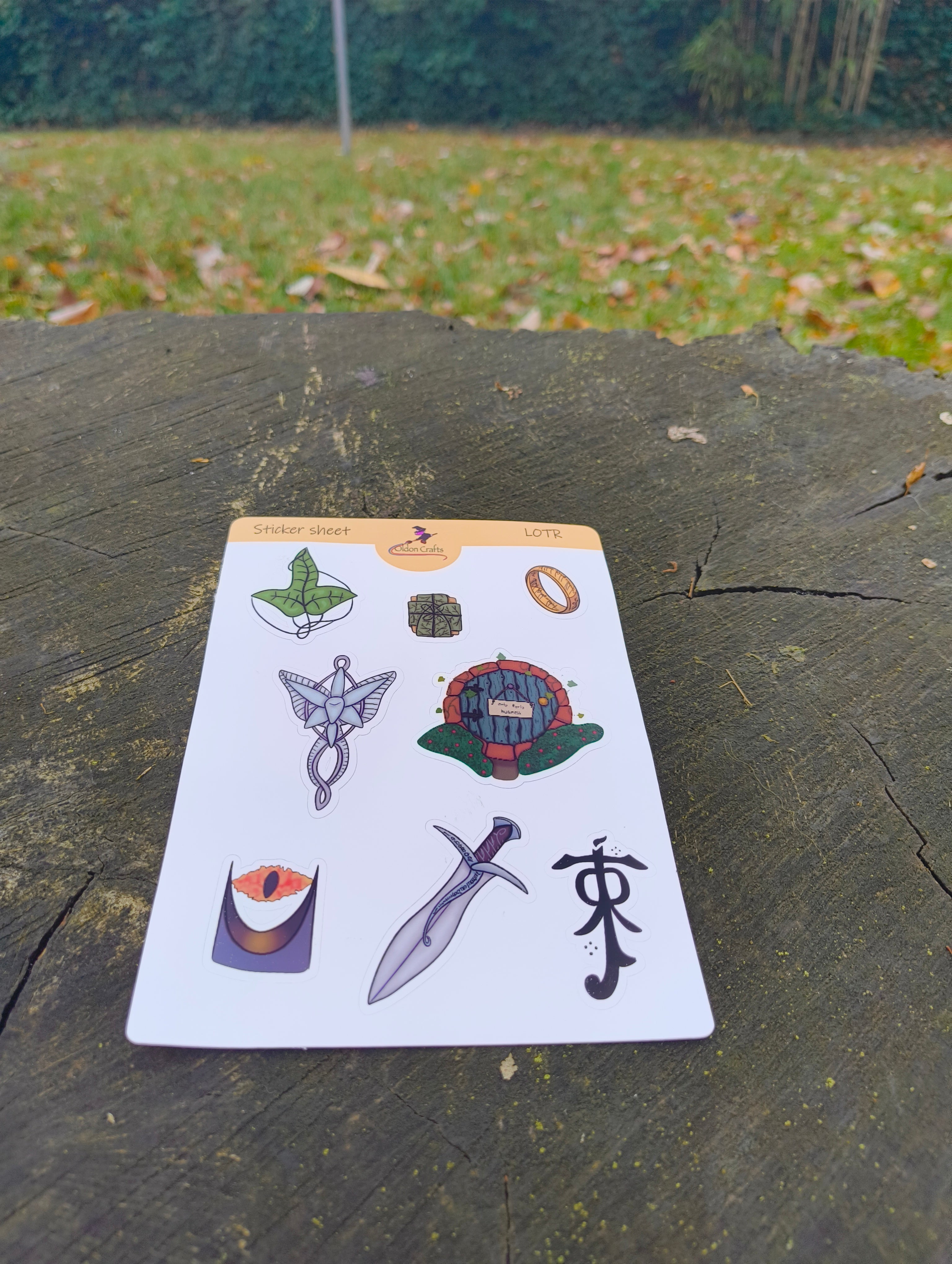 Stickersheet Lord of the rings