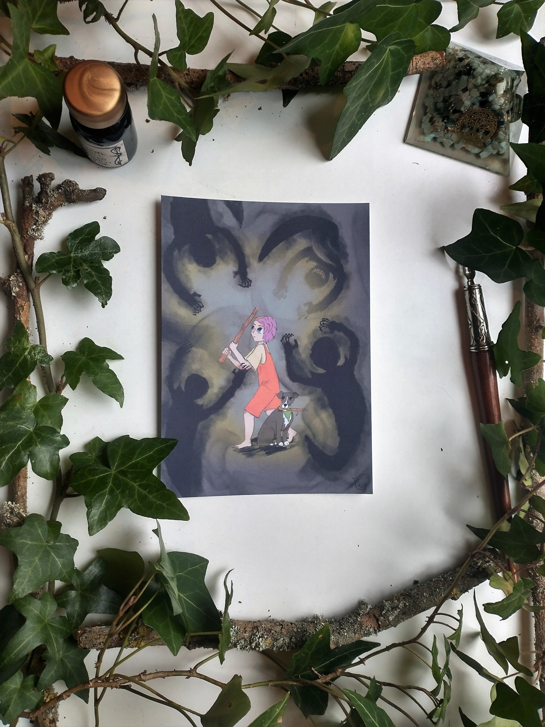 bundle of postcards