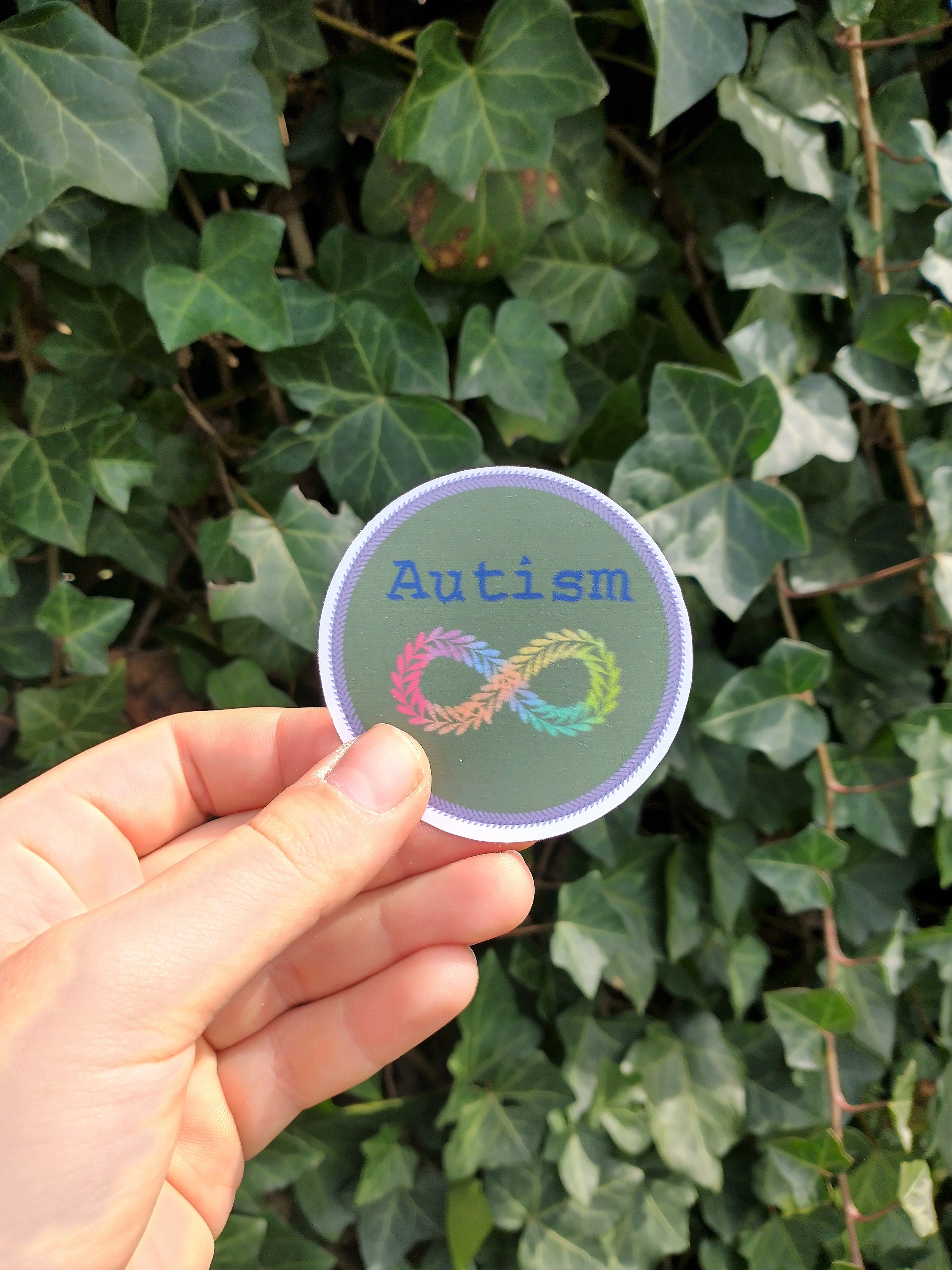 autism badge vinyl sticker